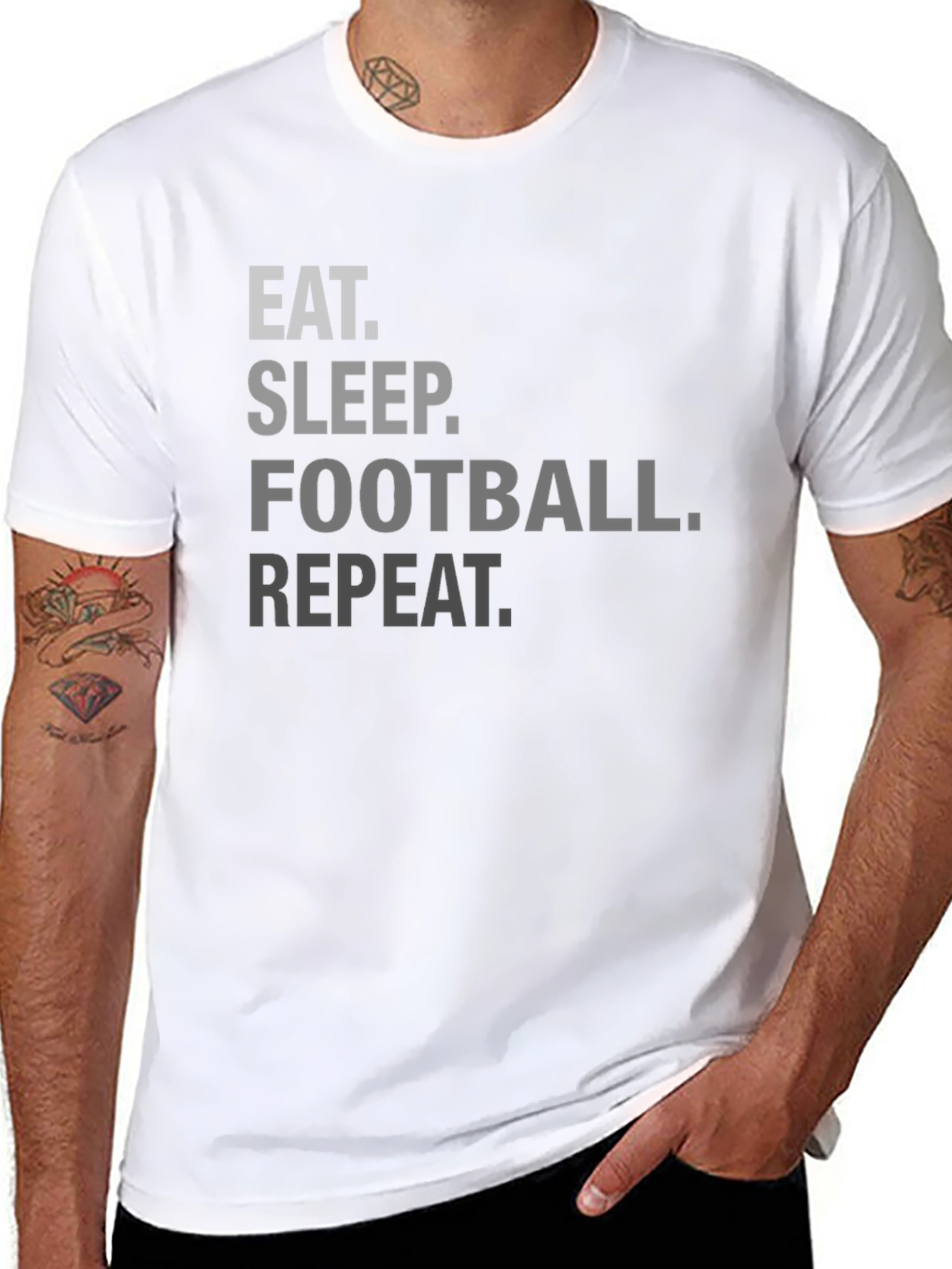 Eat Sleep Football Repeat T-Shirt