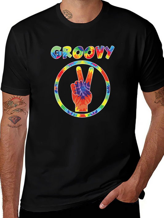 Groovy Tie-Dye Peace Sign T-Shirt