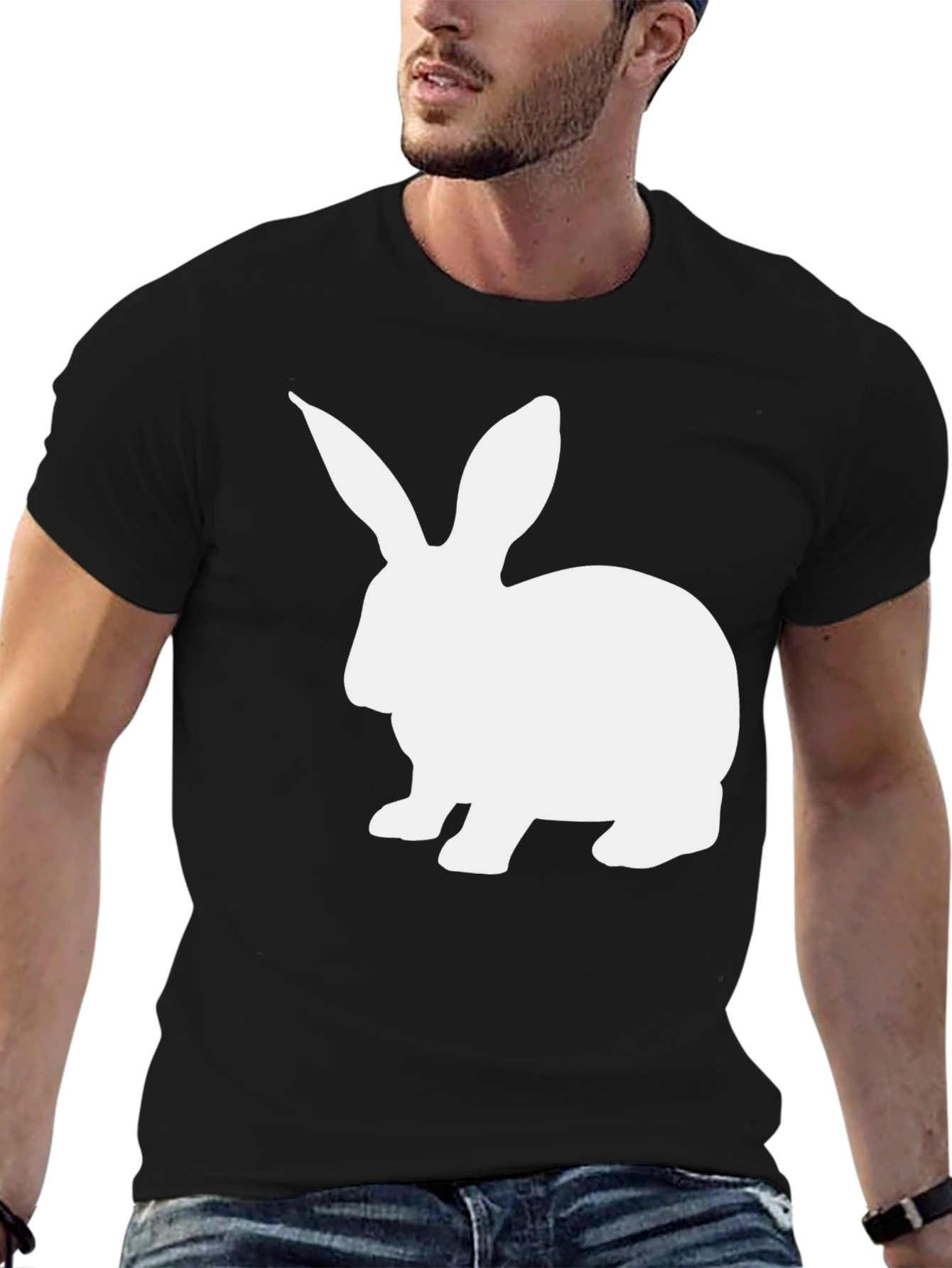 Rabbit Graphic Tee - Soft Cotton Comfort Fit