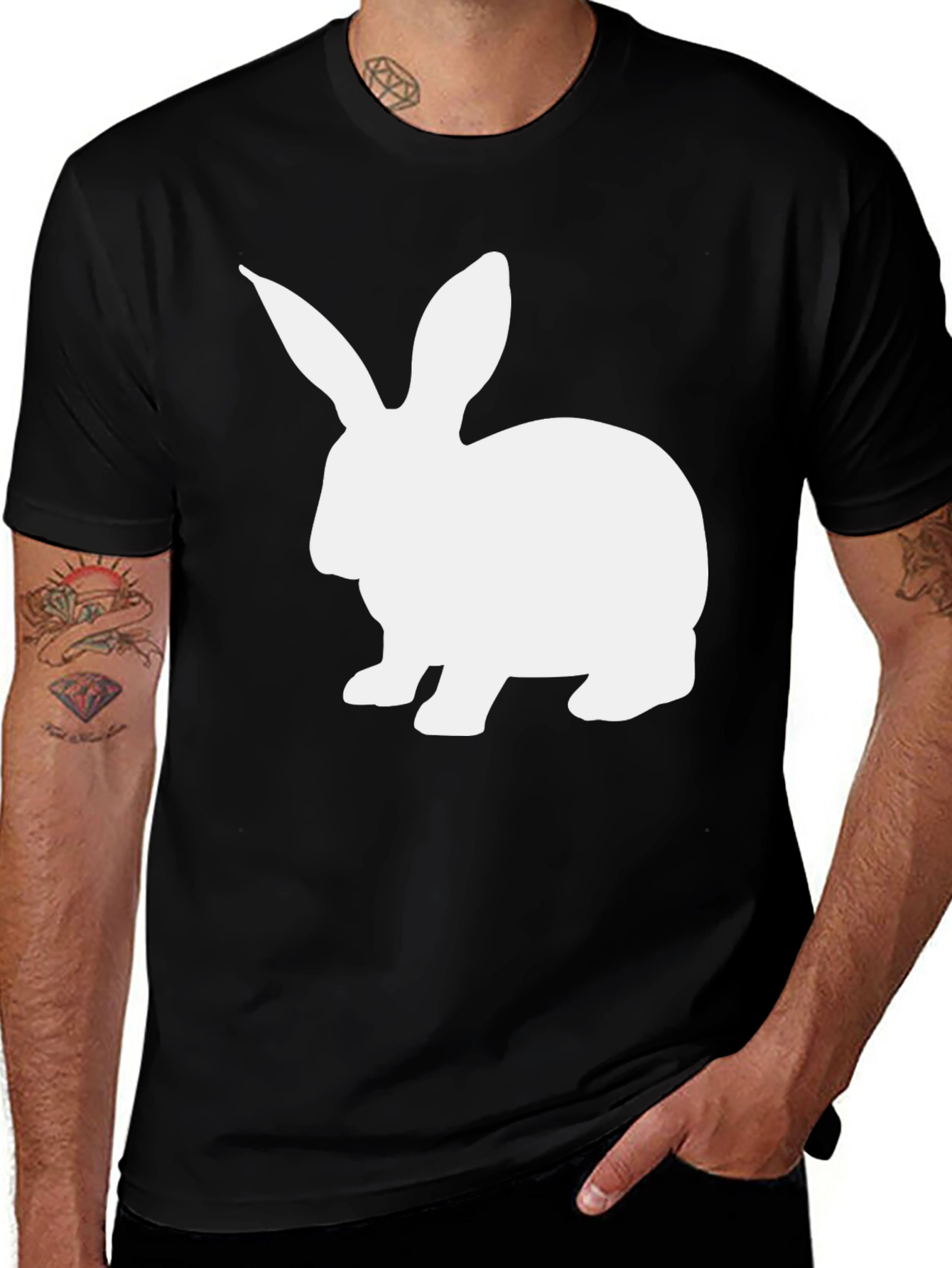 Rabbit Graphic Tee - Soft Cotton Comfort Fit