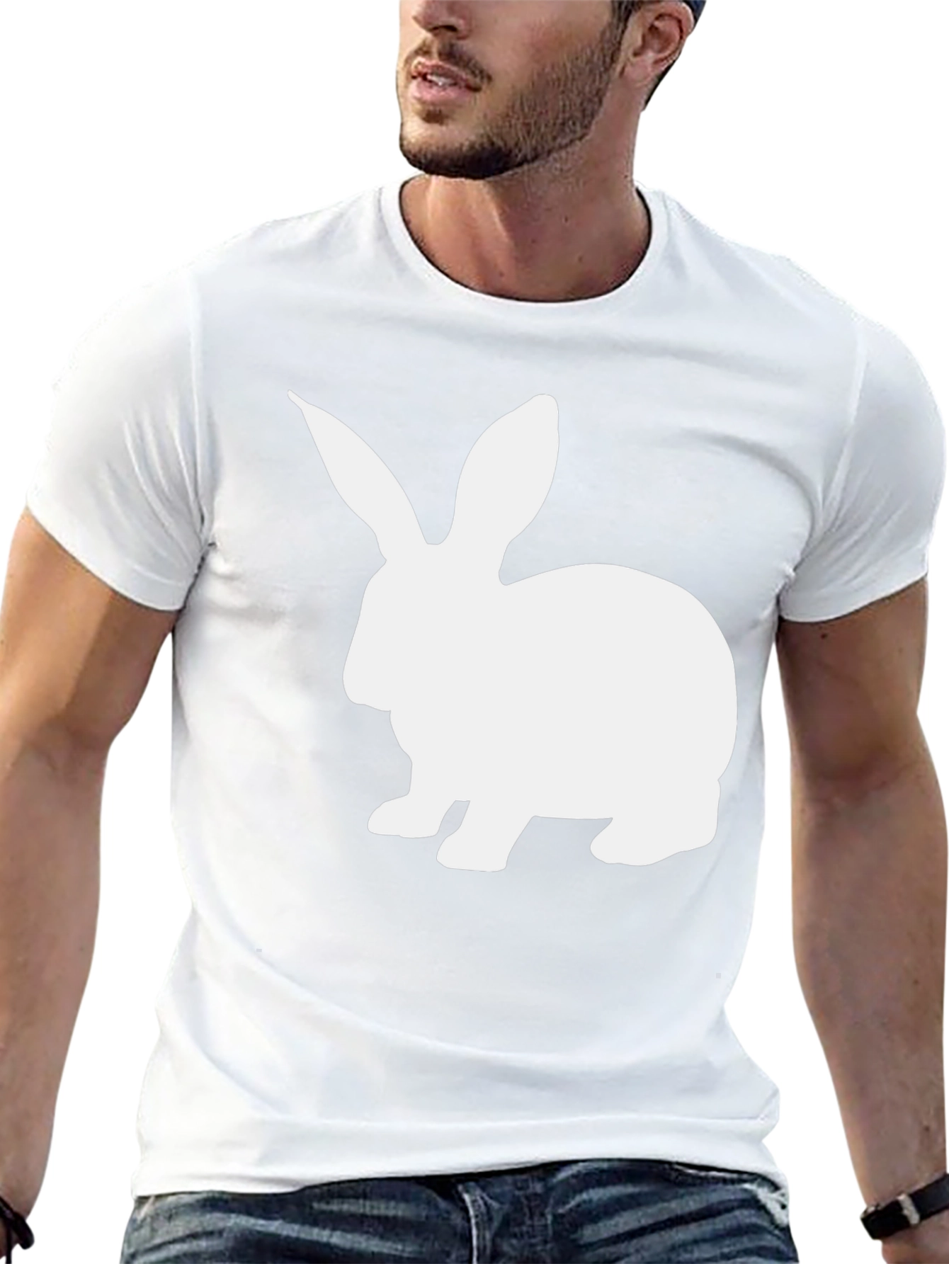 Rabbit Graphic Tee - Soft Cotton Comfort Fit
