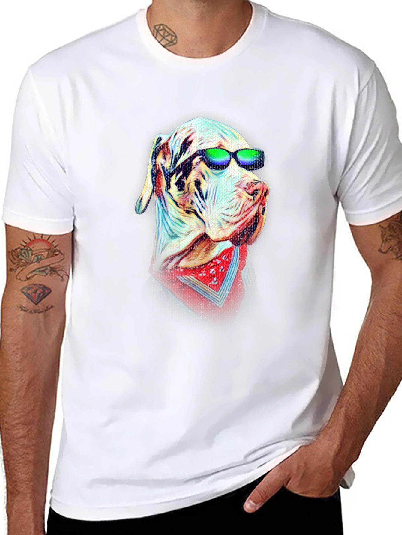 Cool Dog T-Shirt - Funky Graphic Tee