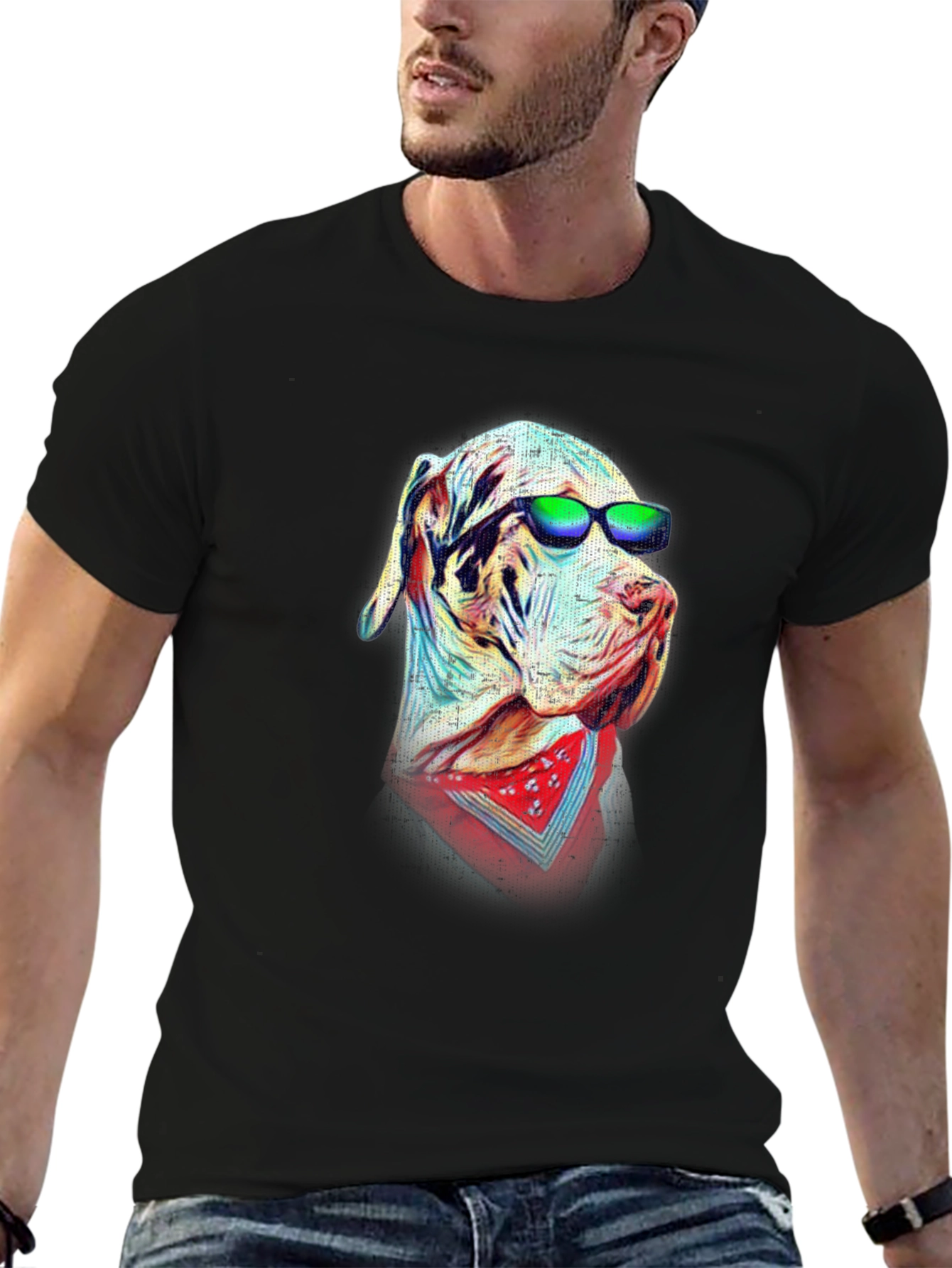 Cool Dog T-Shirt - Funky Graphic Tee