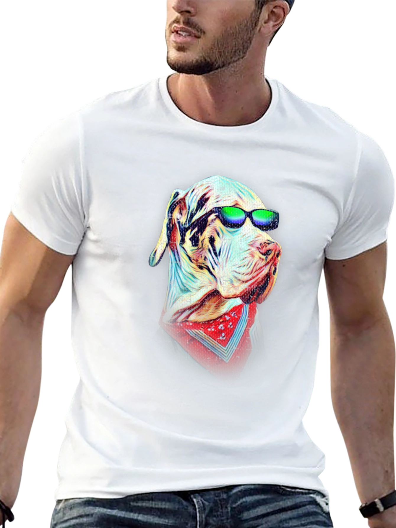 Cool Dog T-Shirt - Funky Graphic Tee