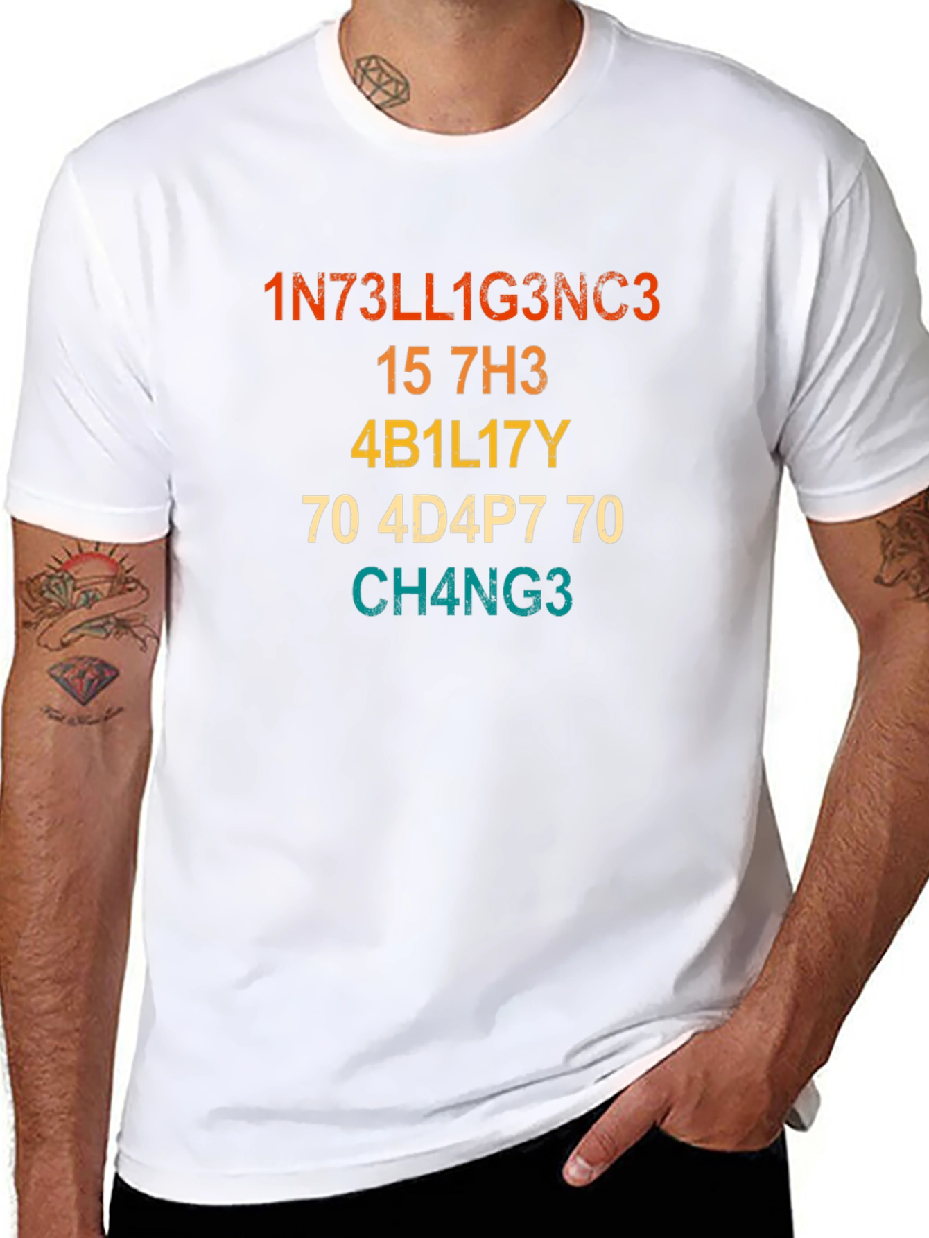 Intelligence Pun T-Shirt - Be the Change