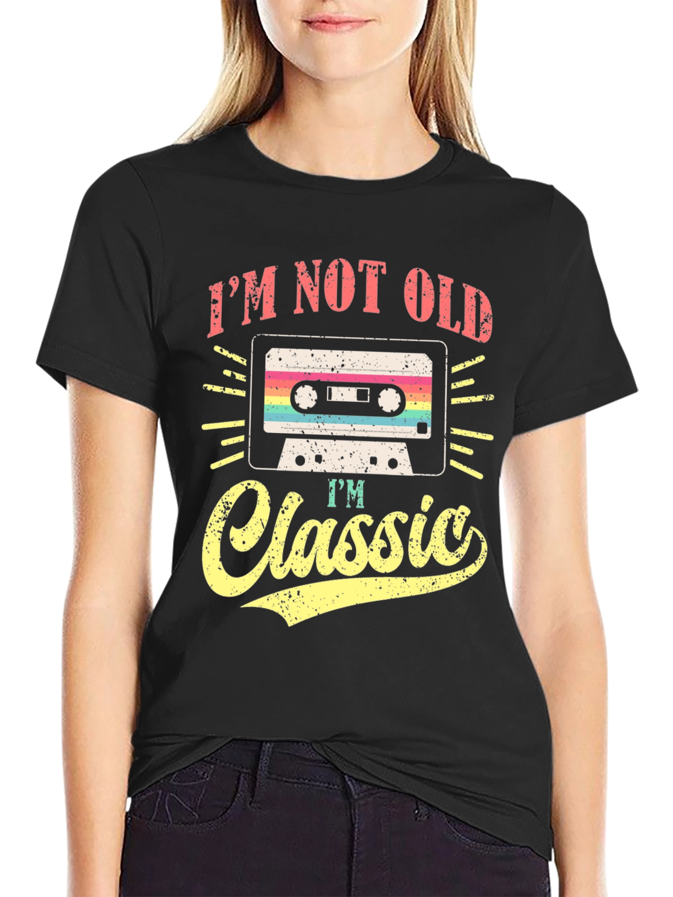 Im Not Old Im Classic Cassette Tape Graphic Tee