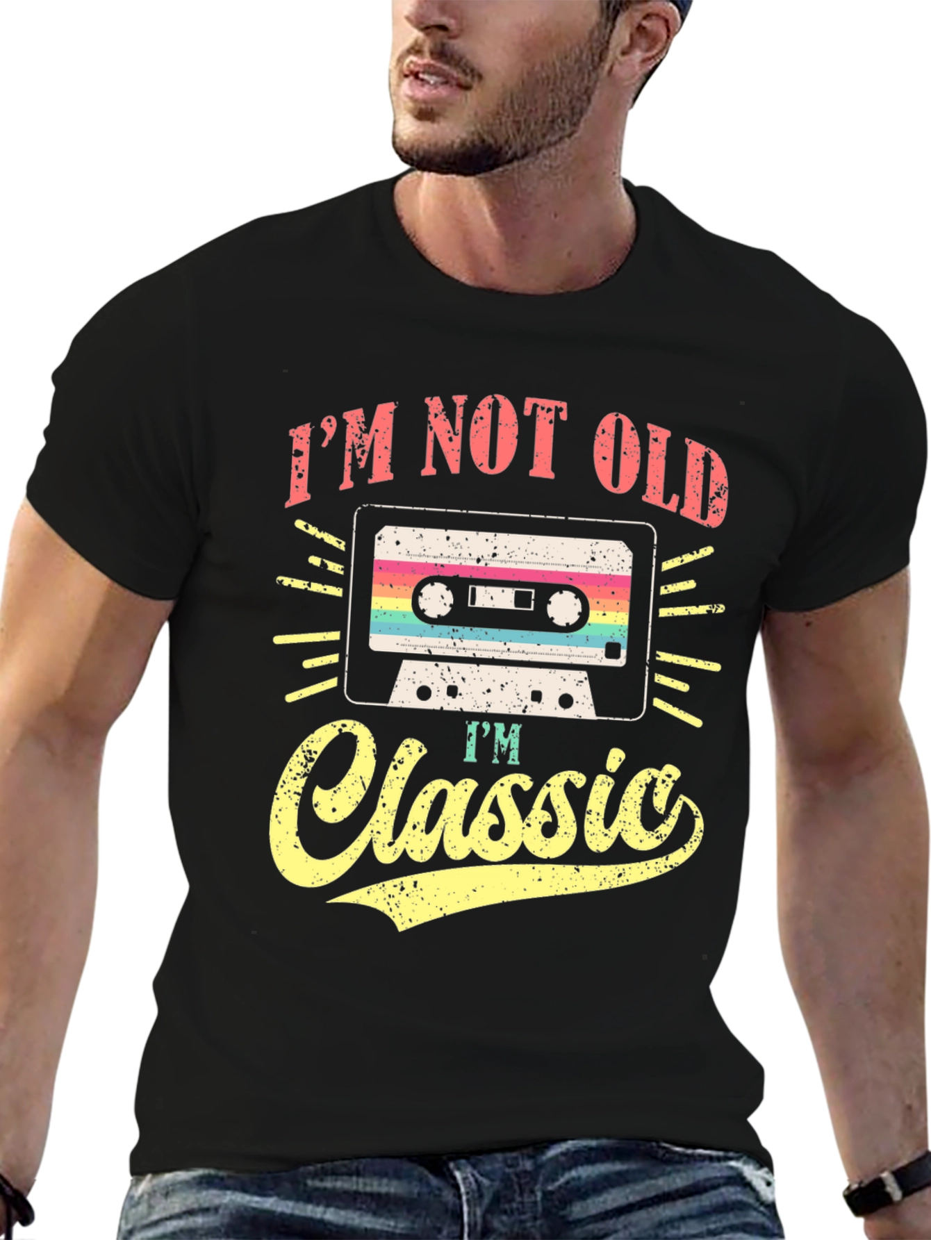 Im Not Old Im Classic Cassette Tape Graphic Tee