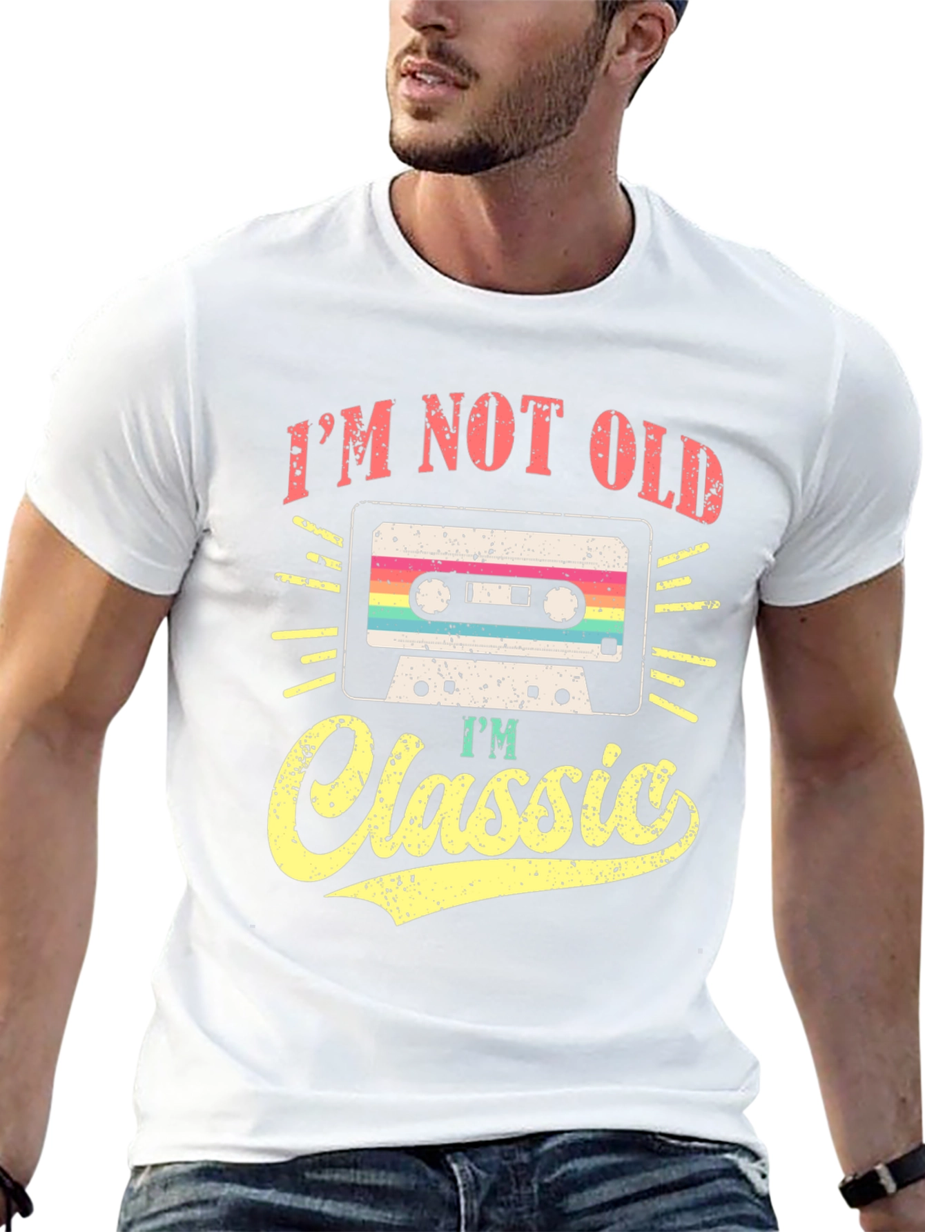 Im Not Old Im Classic Cassette Tape Graphic Tee