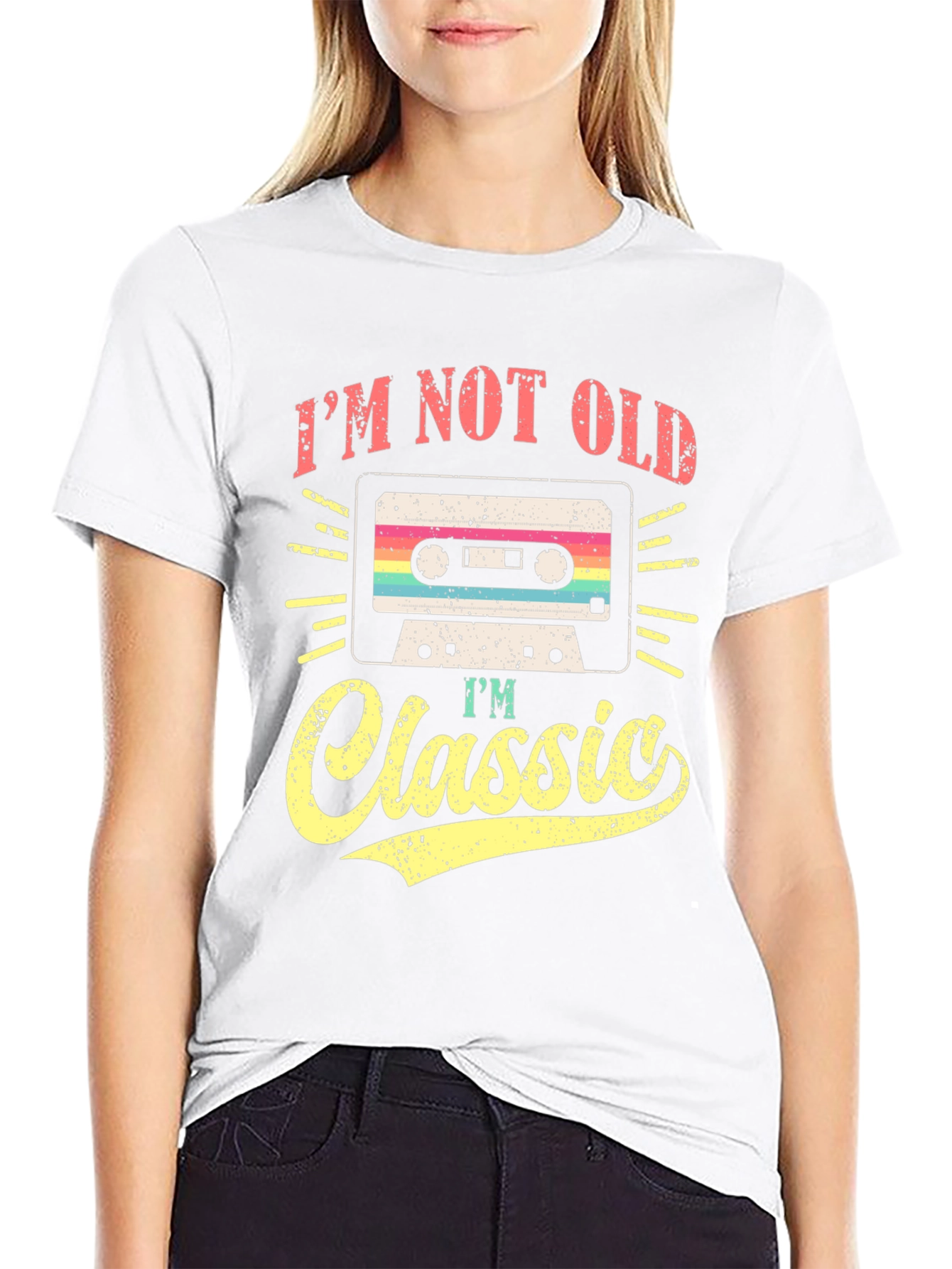 Im Not Old Im Classic Cassette Tape Graphic Tee