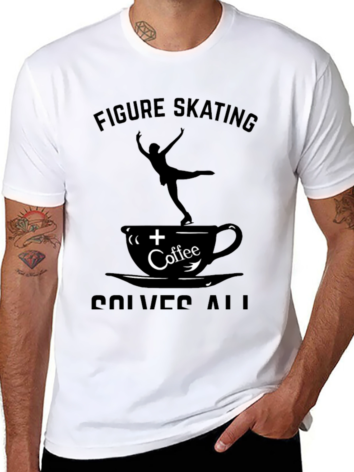 Figure Skating Coffee Solves All T-Shirt