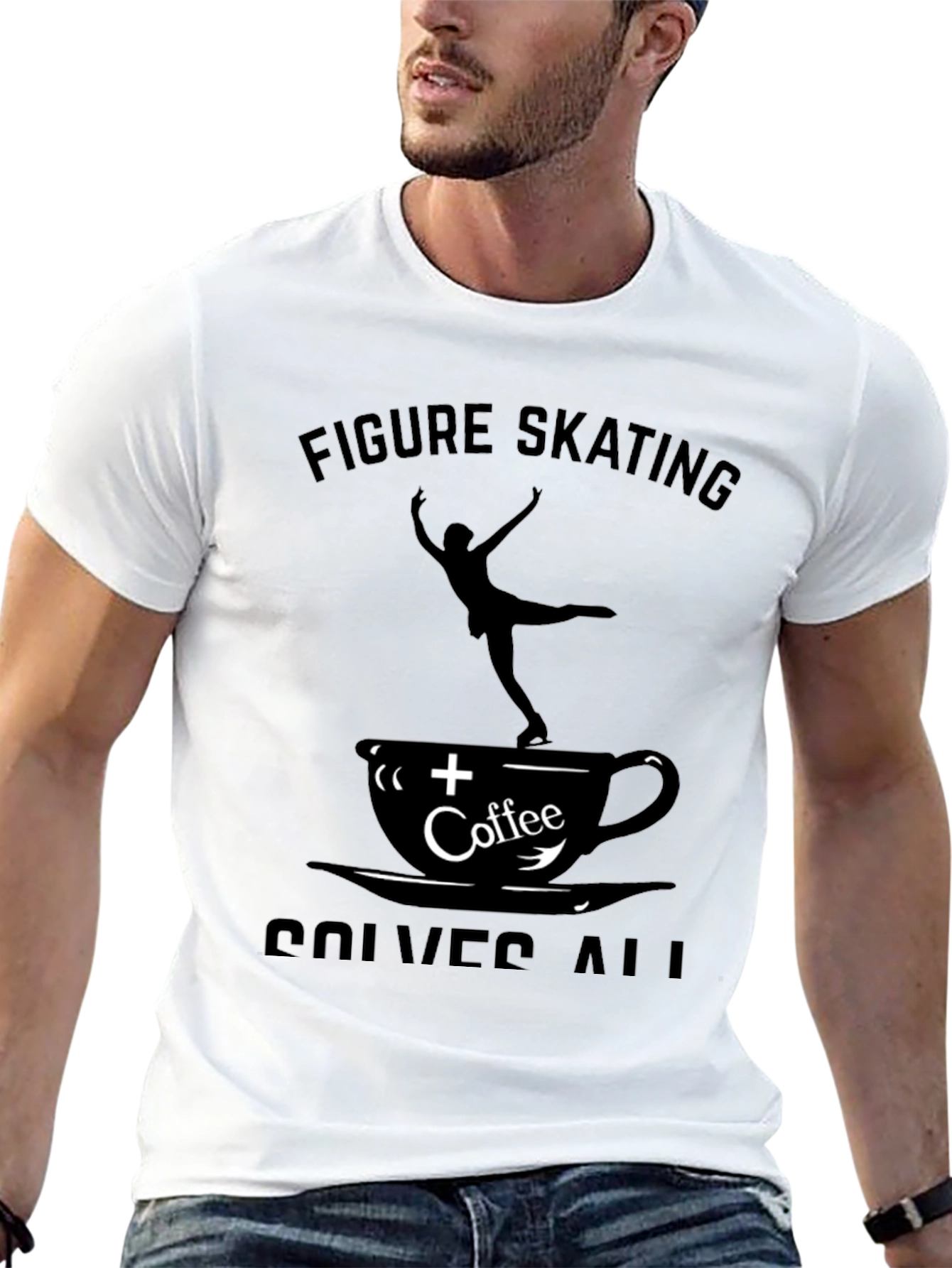 Figure Skating Coffee Solves All T-Shirt