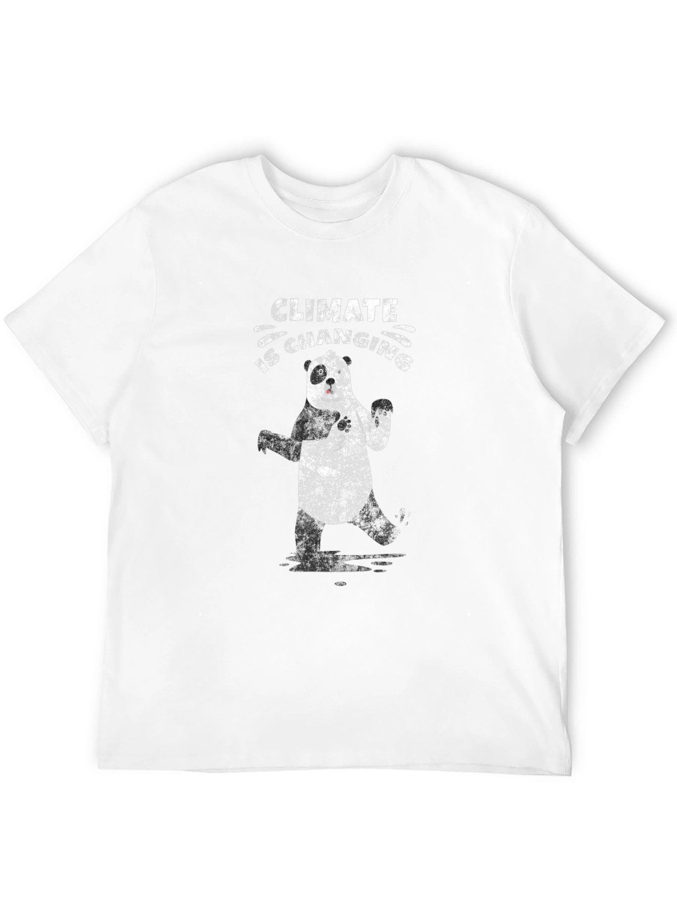 Climate Change Awareness Panda Graphic T-Shirt