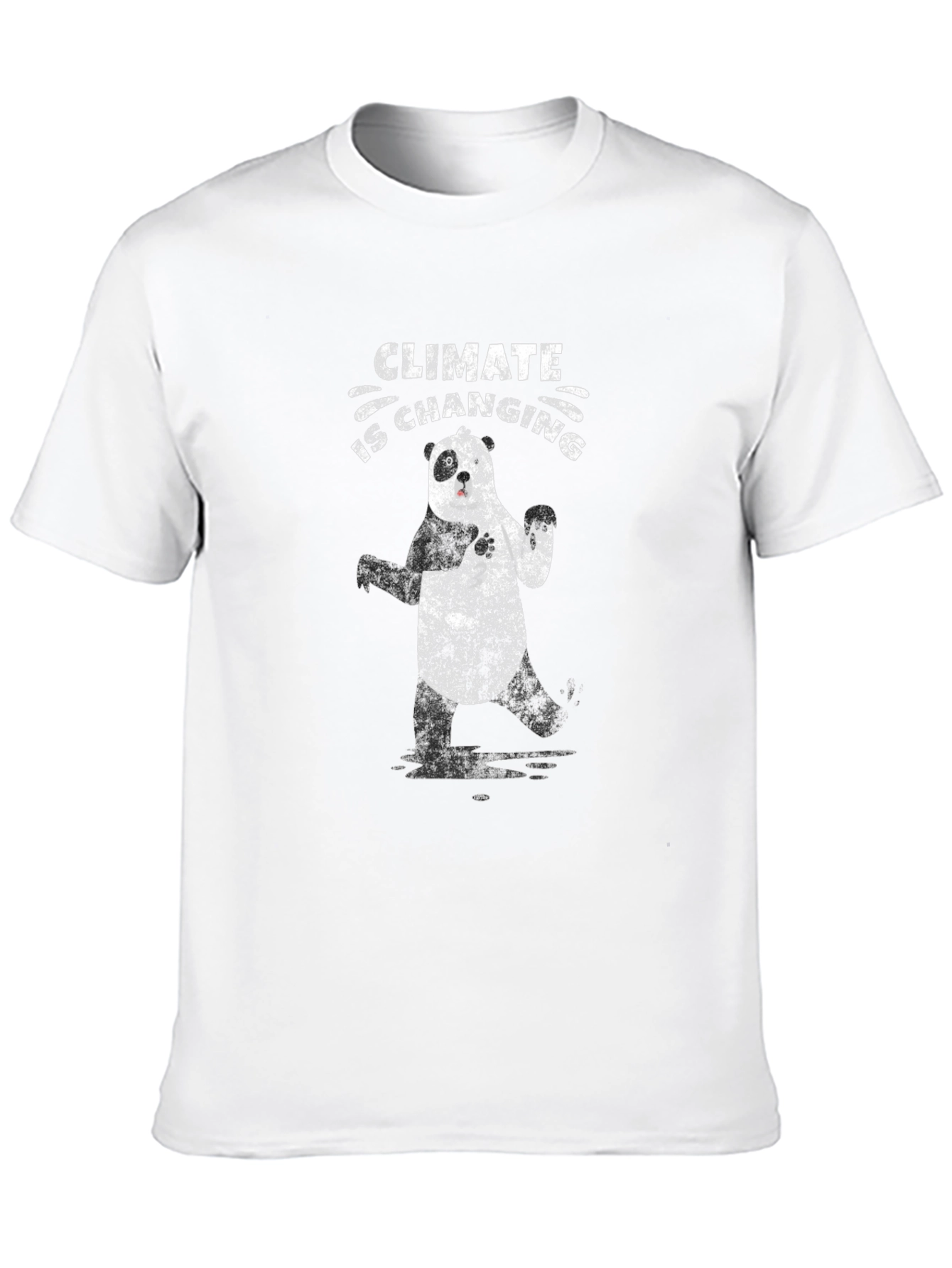 Climate Change Awareness Panda Graphic T-Shirt