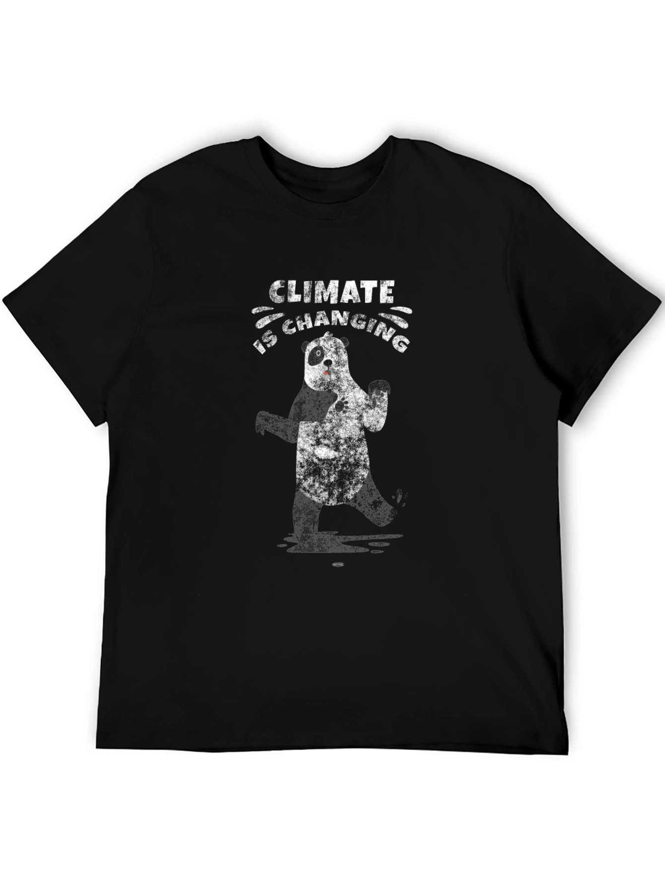 Climate Change Awareness Panda Graphic T-Shirt