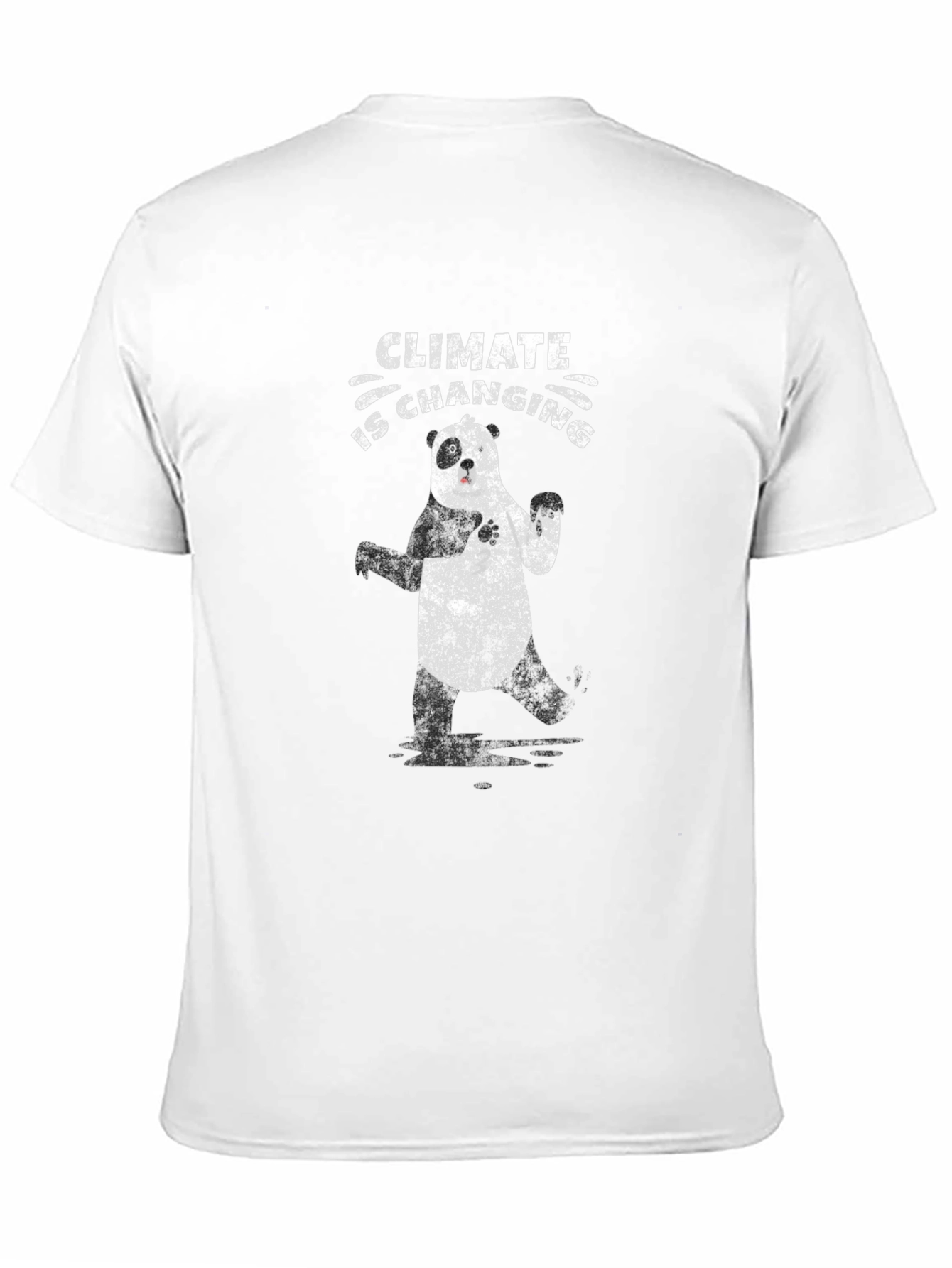 Climate Change Awareness Panda Graphic T-Shirt