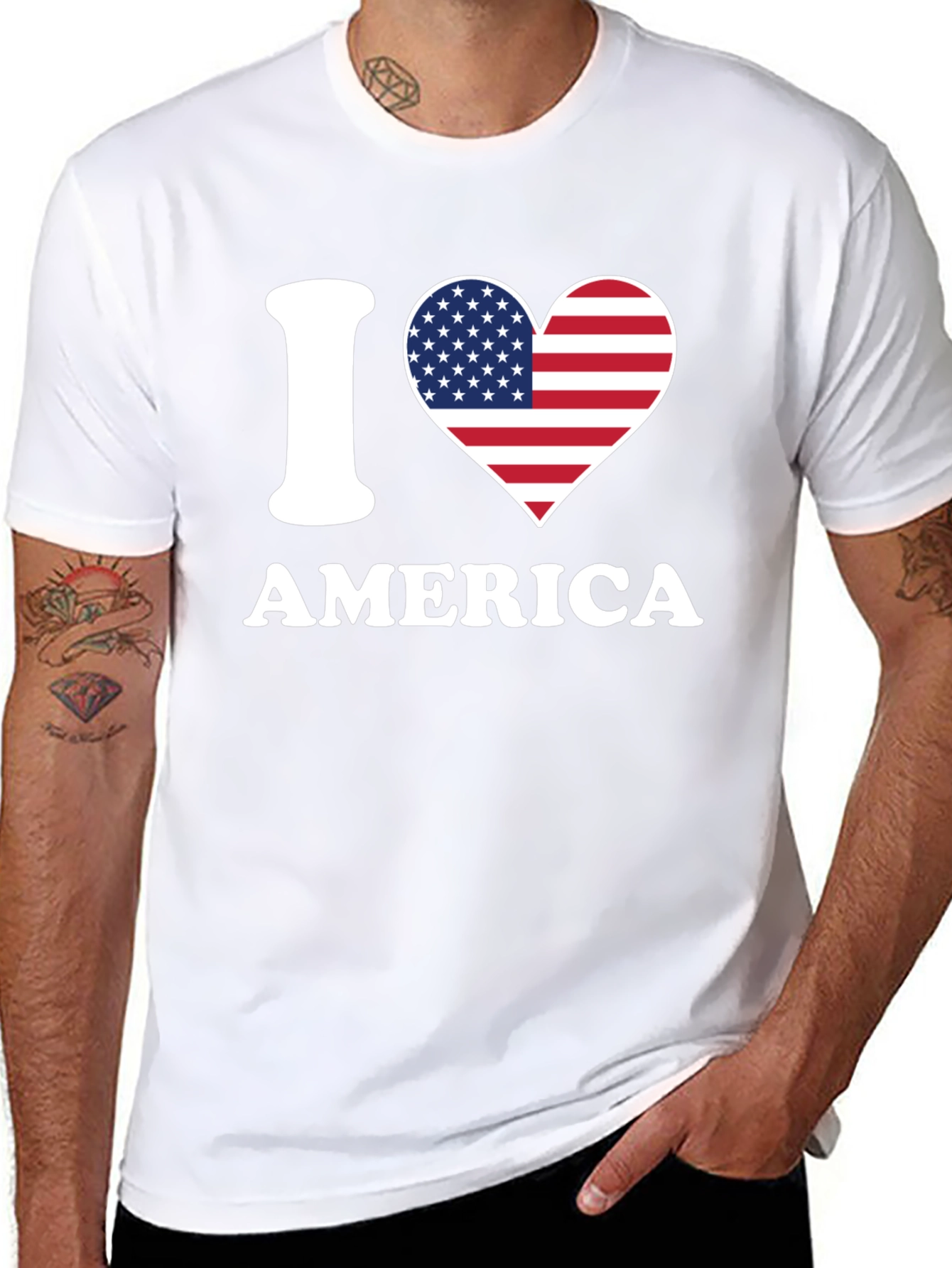 I Love America Patriotic T-Shirt