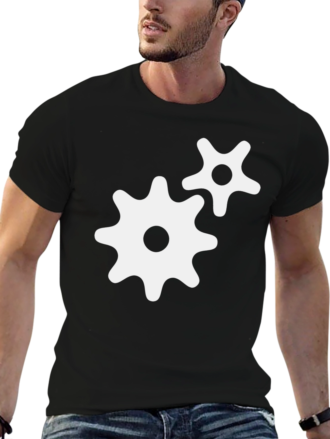 Gear Graphic Black T-Shirt