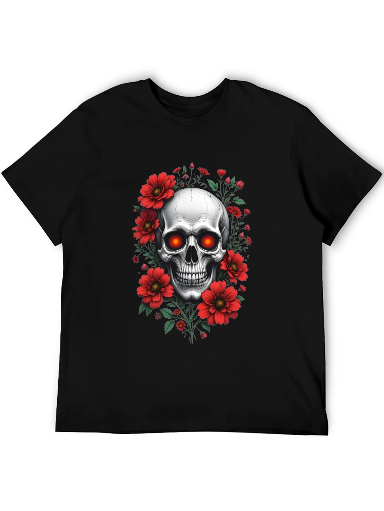Skull & Floral Graphic Tee
