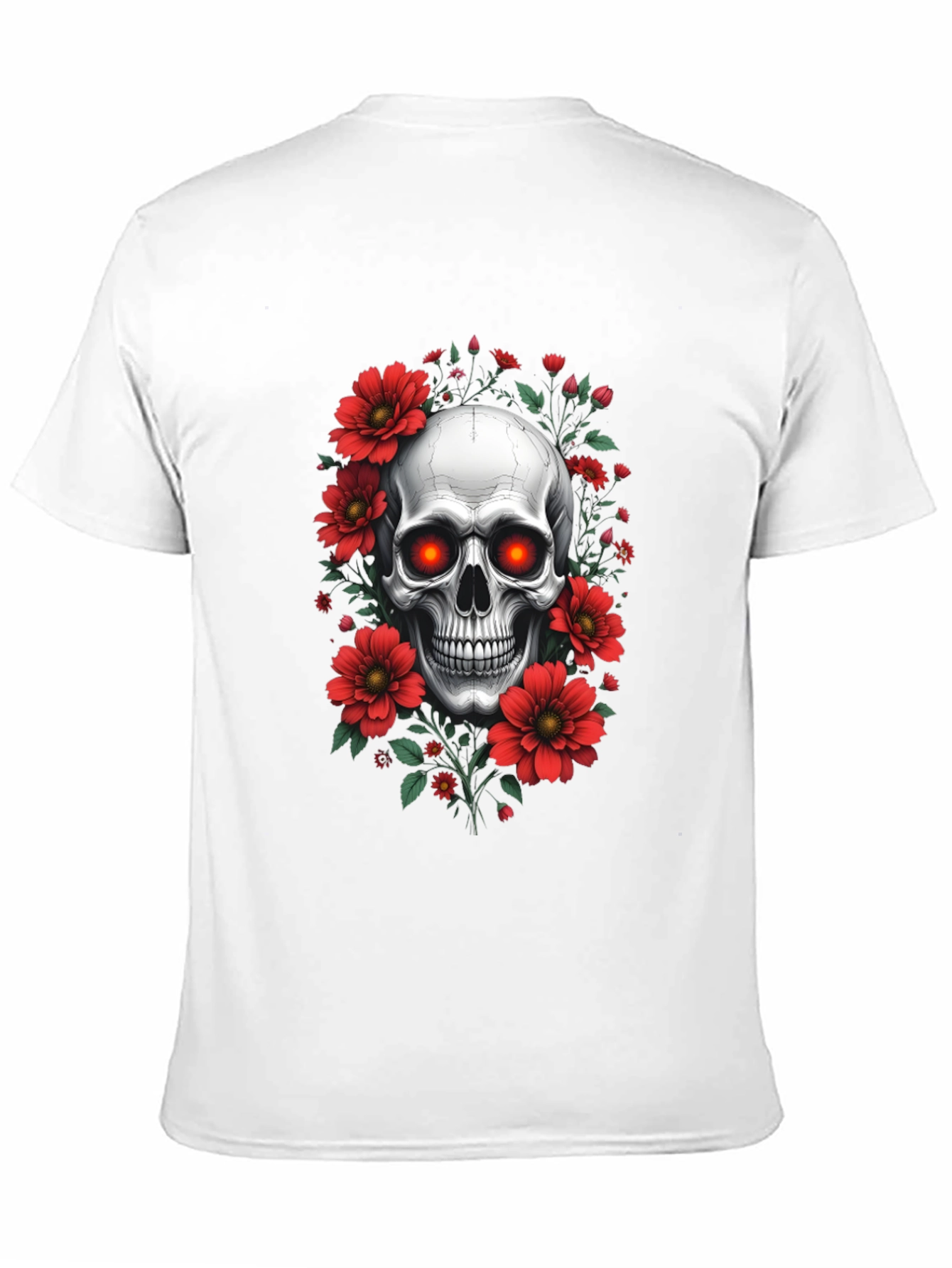 Skull & Floral Graphic Tee