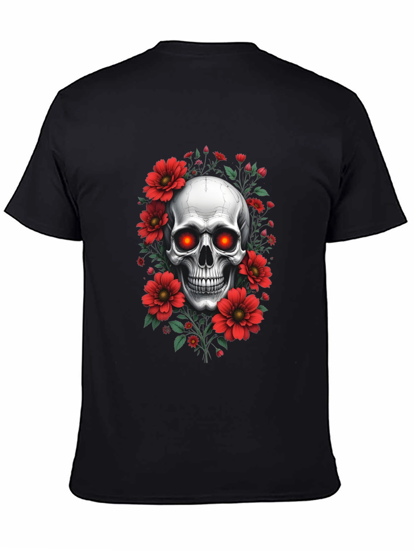 Skull & Floral Graphic Tee