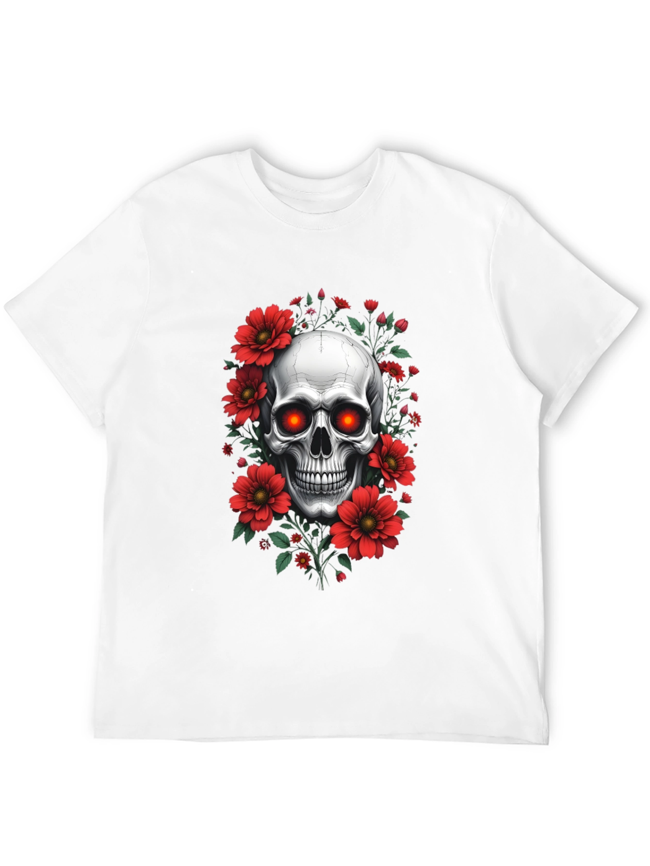 Skull & Floral Graphic Tee