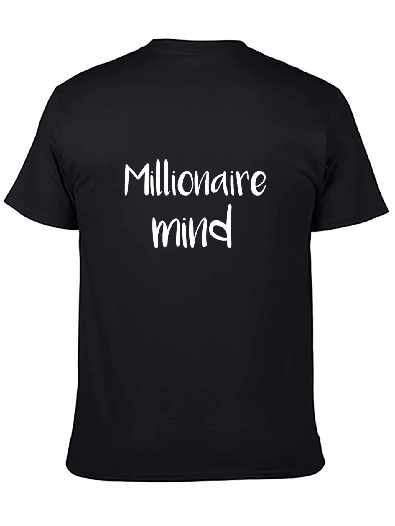 Millionaire Mind Graphic Tee - Stylish Black T-Shirt