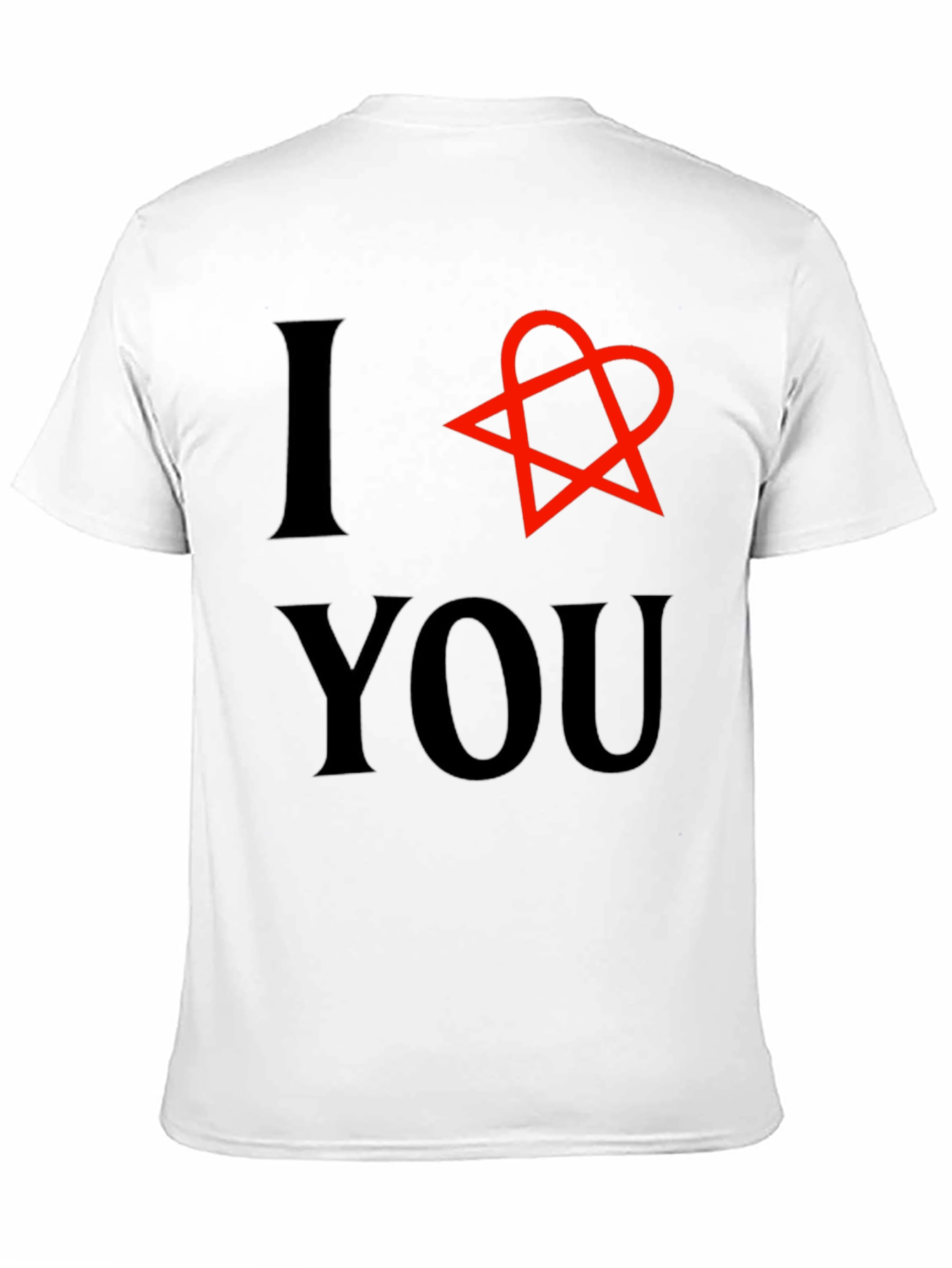 I Heart You T-Shirt - Black Cotton Graphic Tee