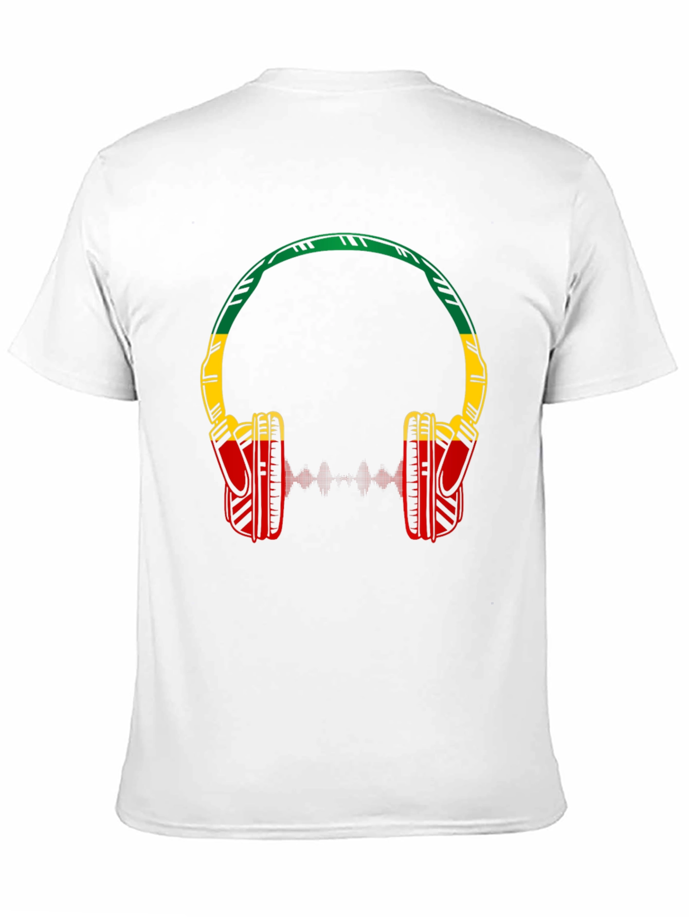 Rasta Headphones Graphic Tee - Music Lovers Shirt