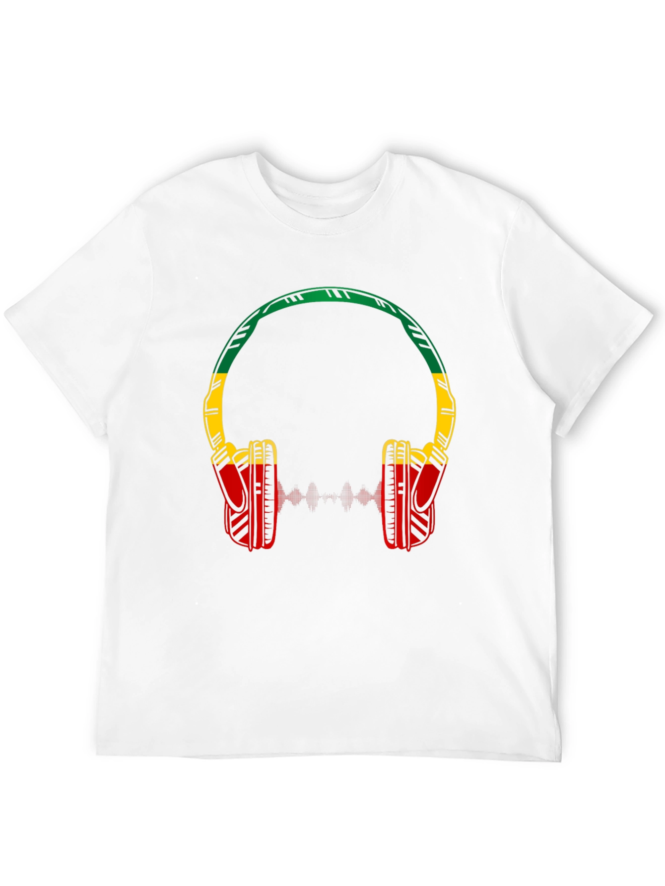 Rasta Headphones Graphic Tee - Music Lovers Shirt