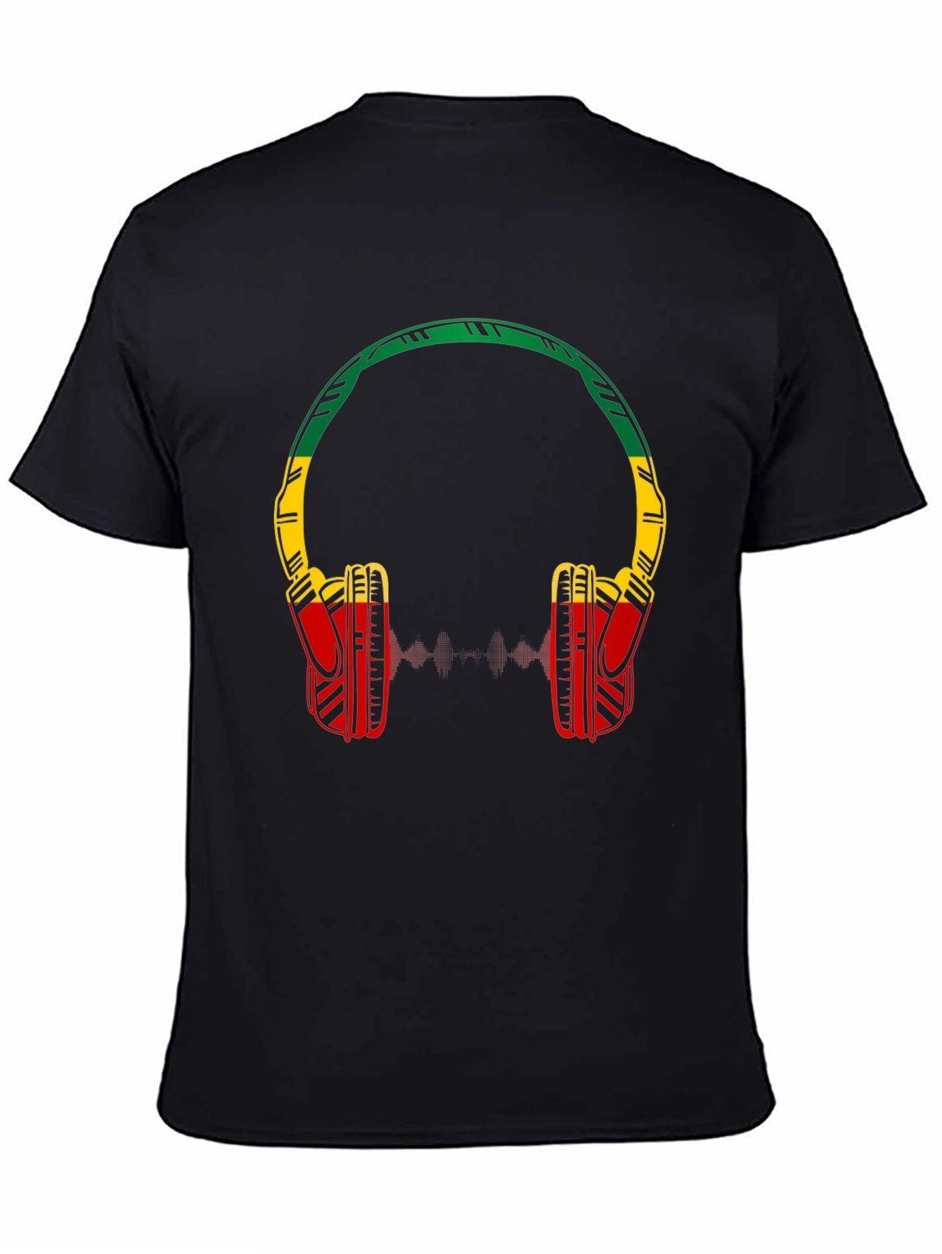 Rasta Headphones Graphic Tee - Music Lovers Shirt