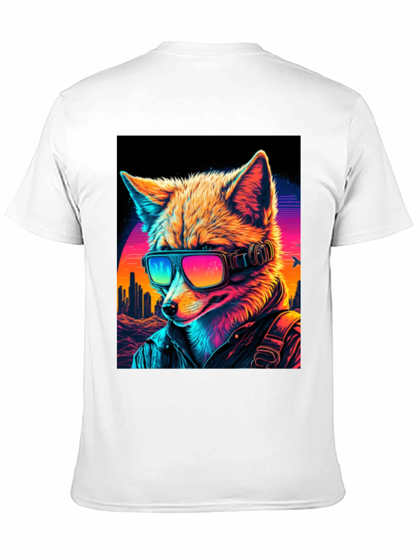 Retro Cyberpunk Fox T-Shirt