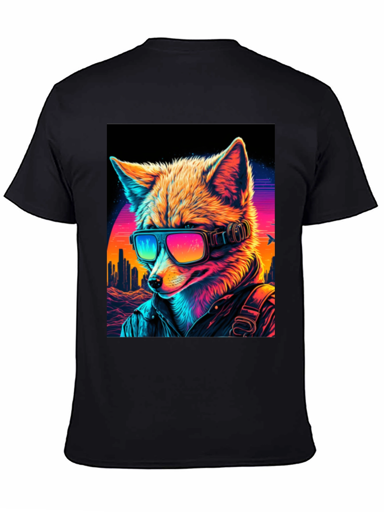 Retro Cyberpunk Fox T-Shirt