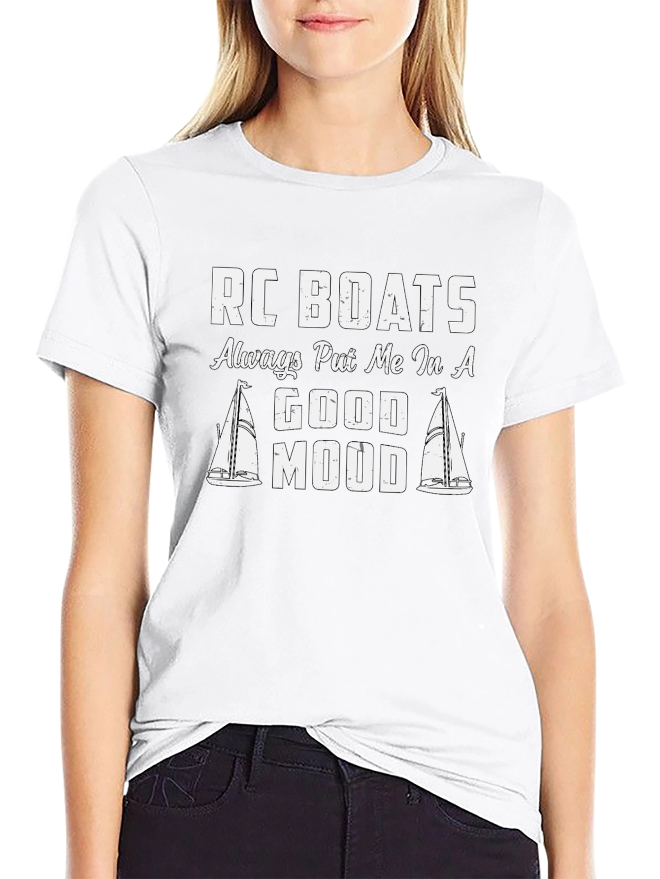 RC Boats Good Mood T-Shirt Black Unisex