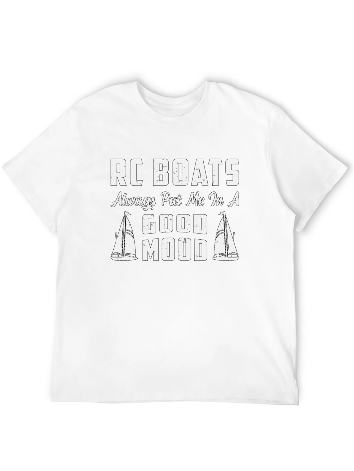 RC Boats Good Mood T-Shirt Black Unisex