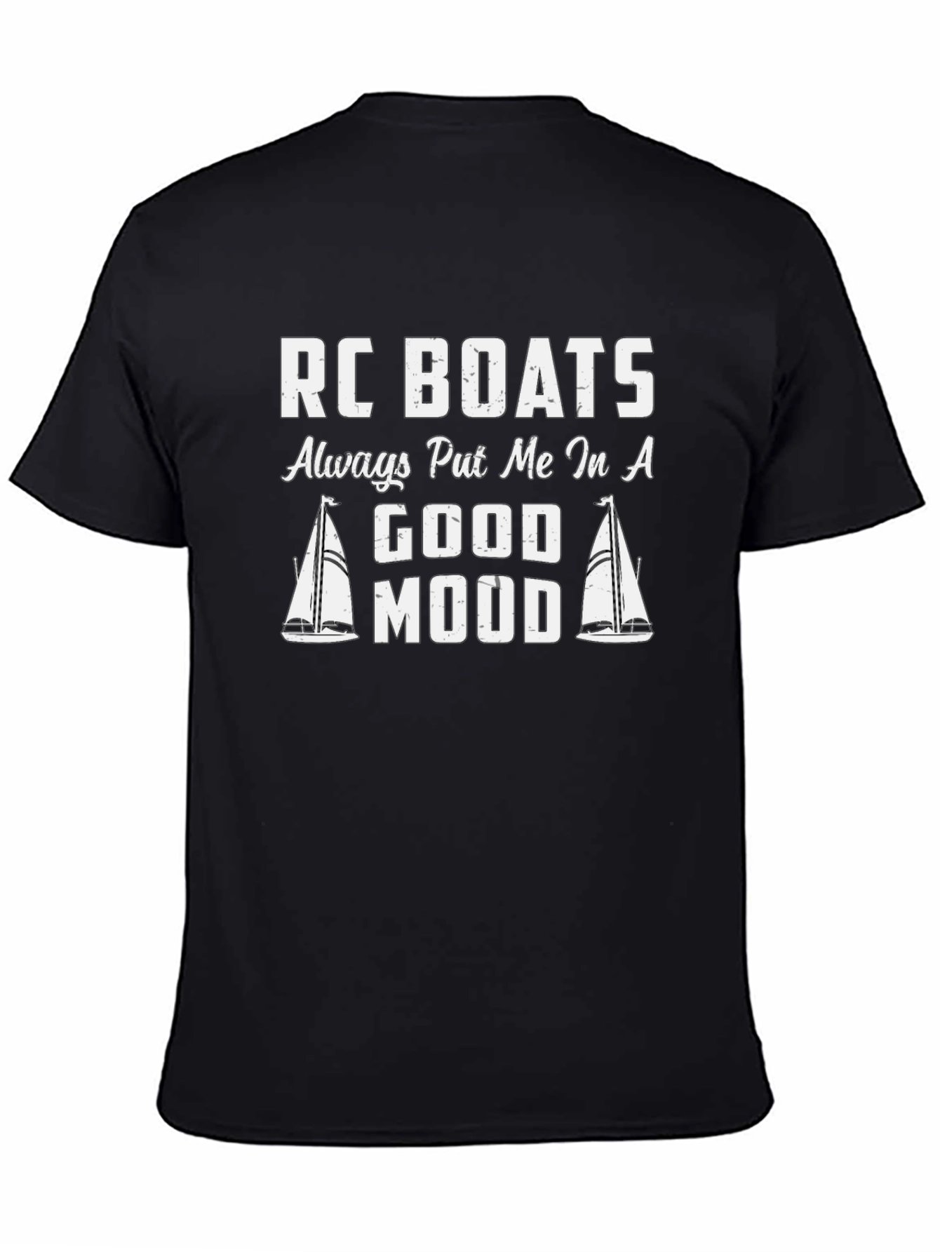 RC Boats Good Mood T-Shirt Black Unisex