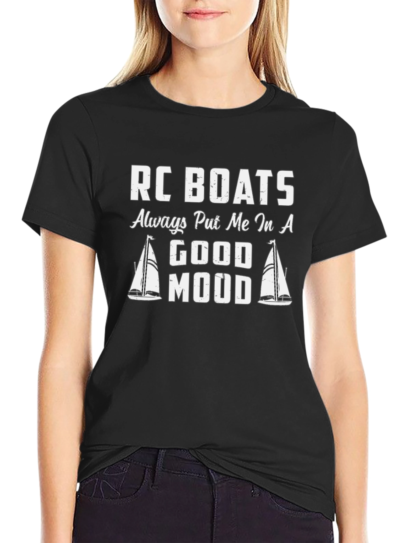 RC Boats Good Mood T-Shirt Black Unisex