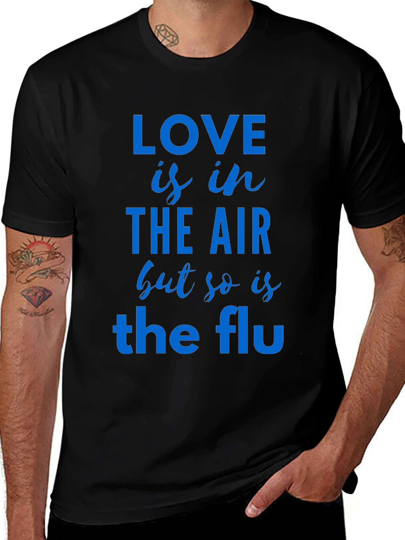 Love Is In The Air T-Shirt Funny Flu Tee