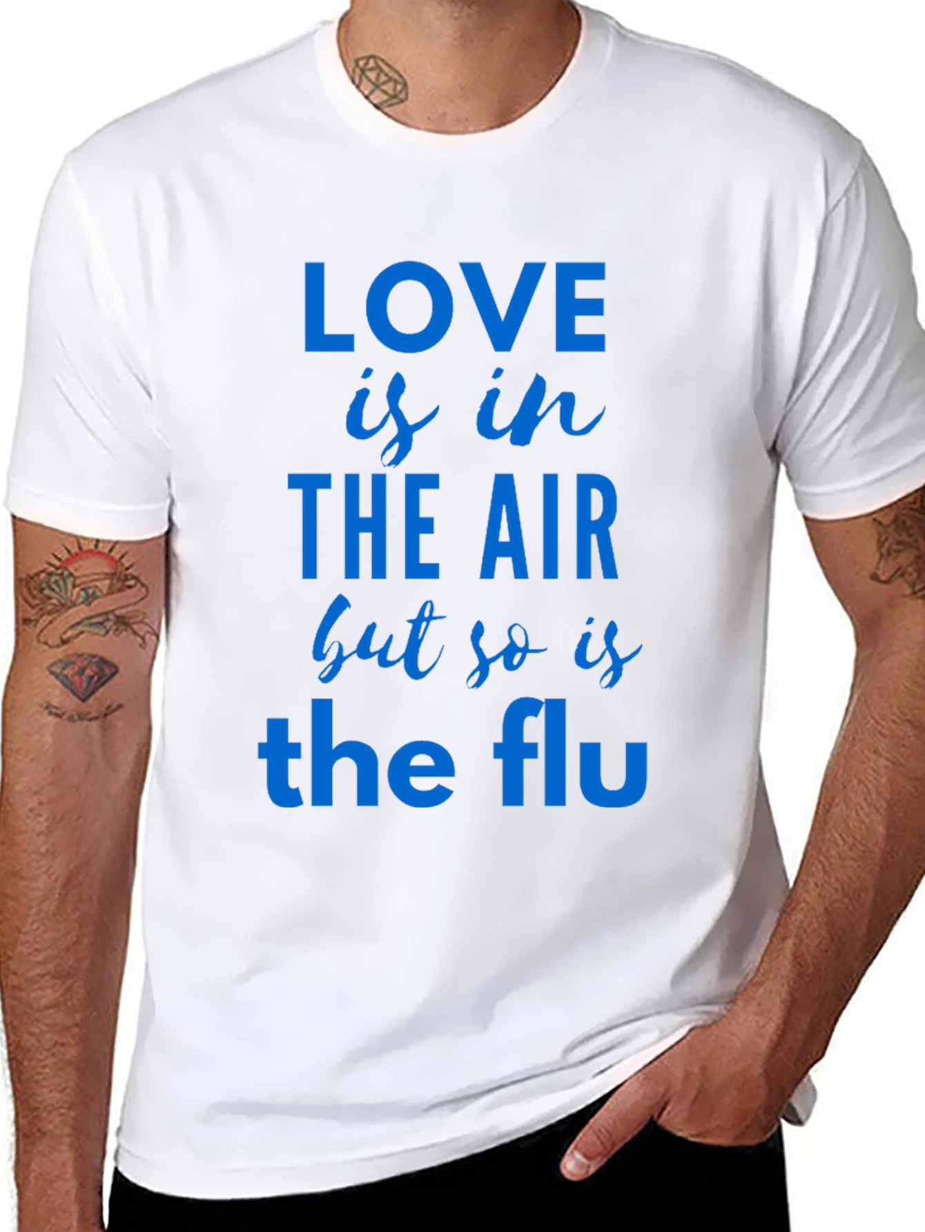 Love Is In The Air T-Shirt Funny Flu Tee