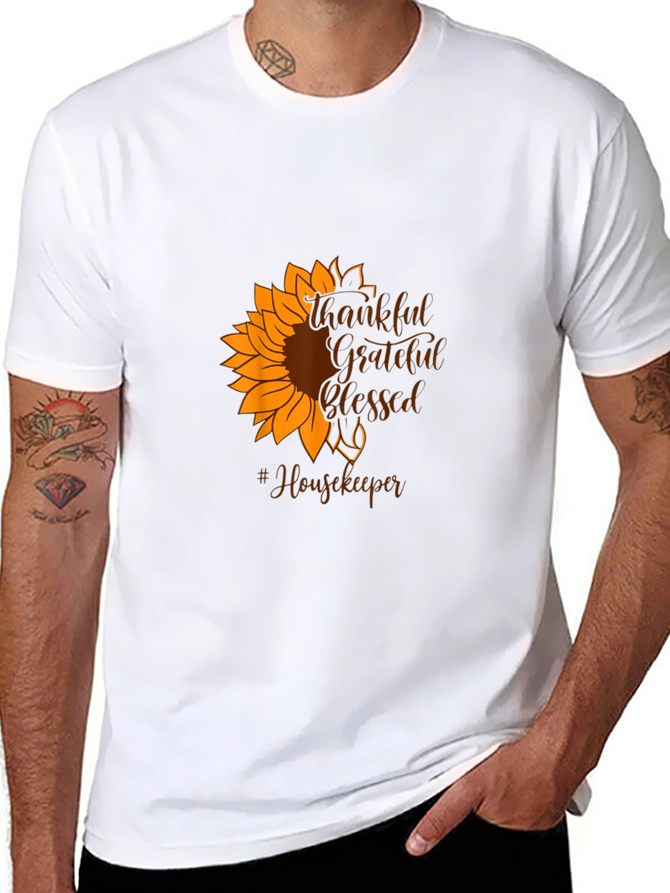 Thankful Grateful Blessed Housekeeper T-Shirt