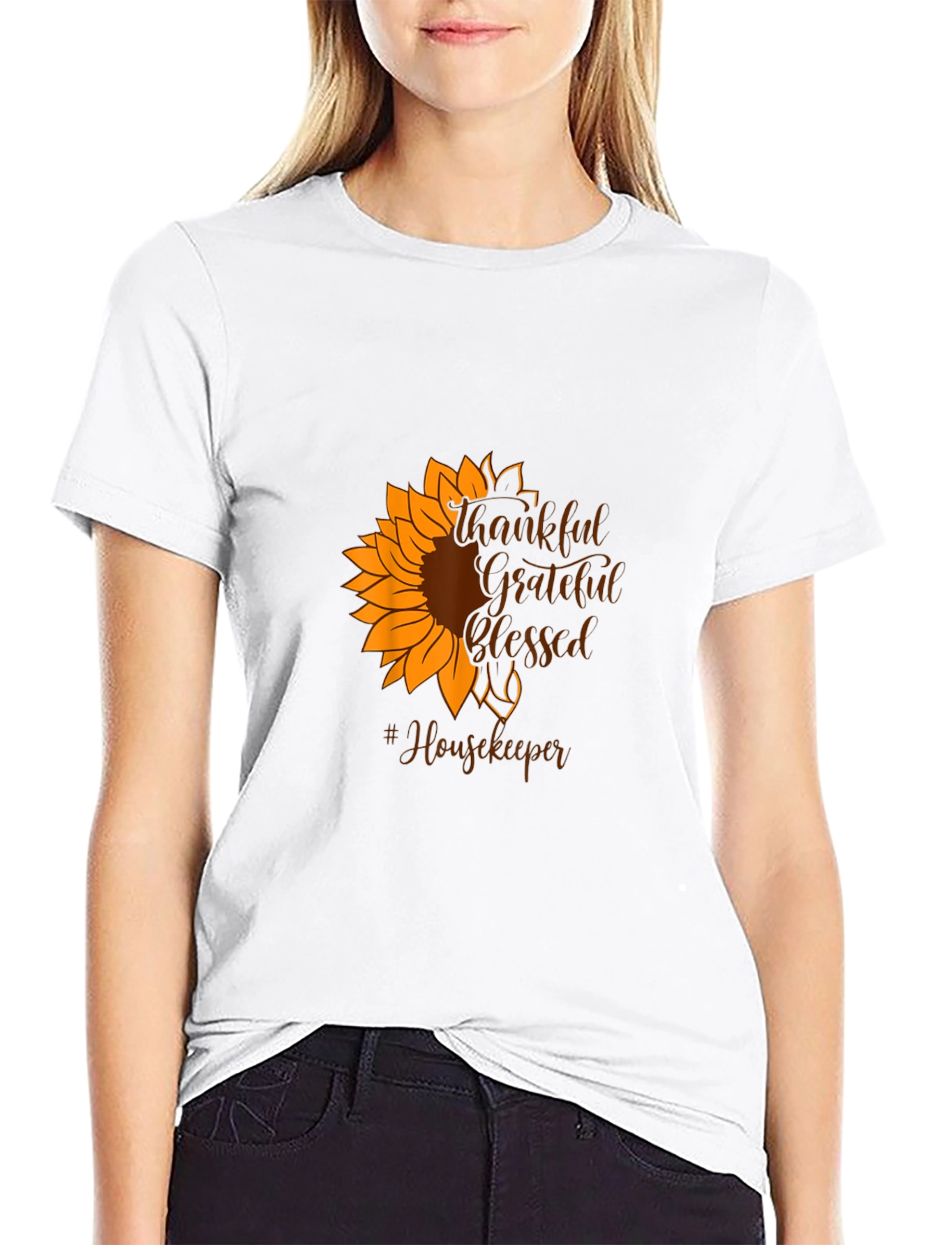 Thankful Grateful Blessed Housekeeper T-Shirt