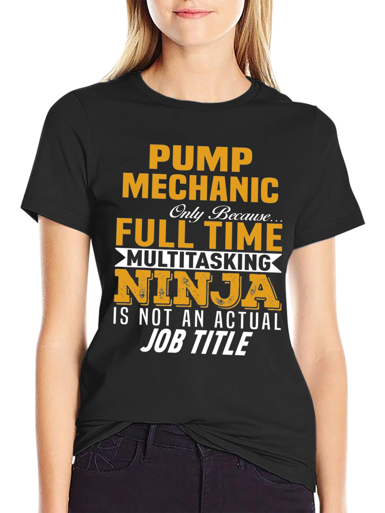 Pump Mechanic Full Time Ninja T-Shirt