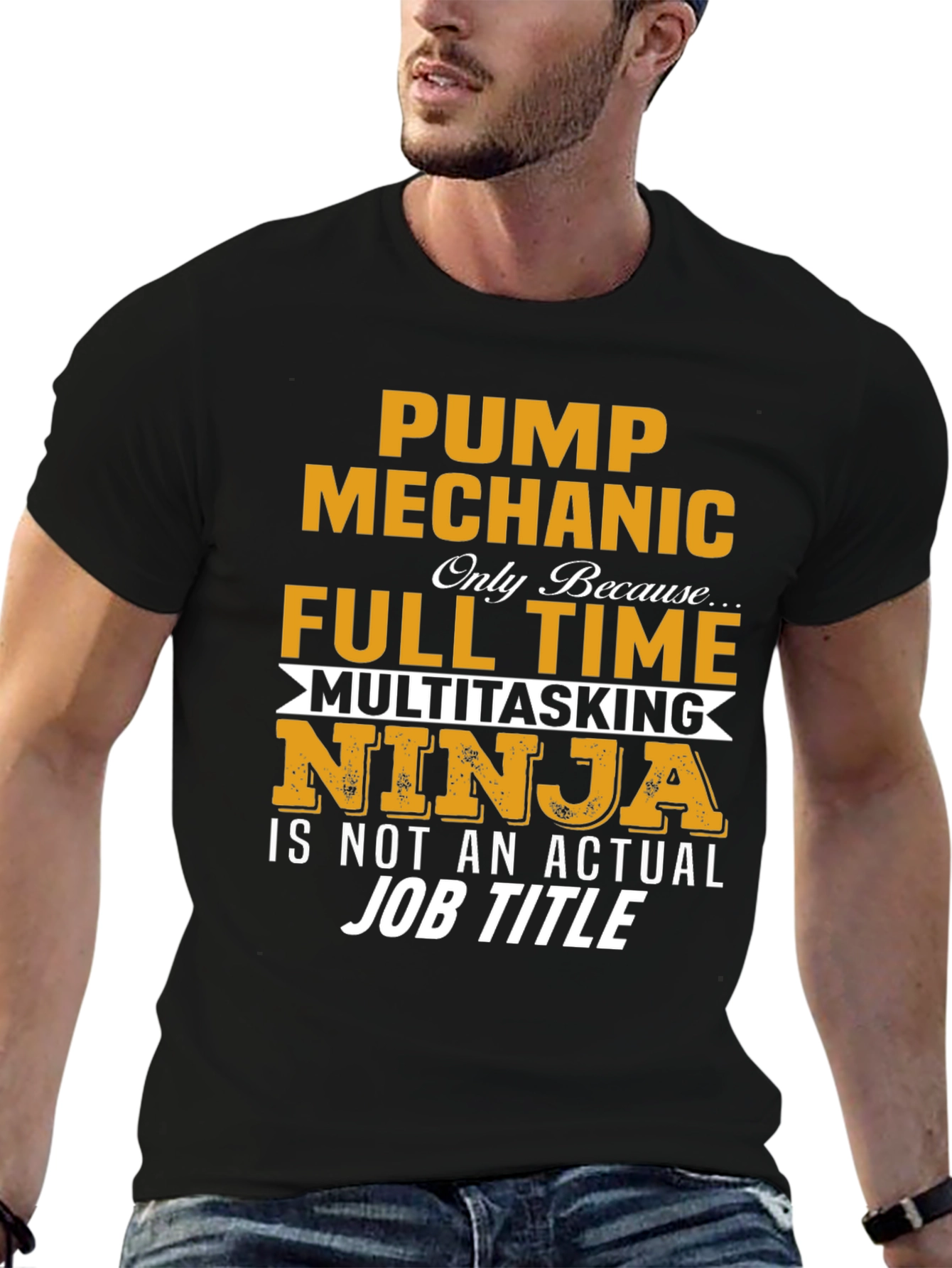 Pump Mechanic Full Time Ninja T-Shirt
