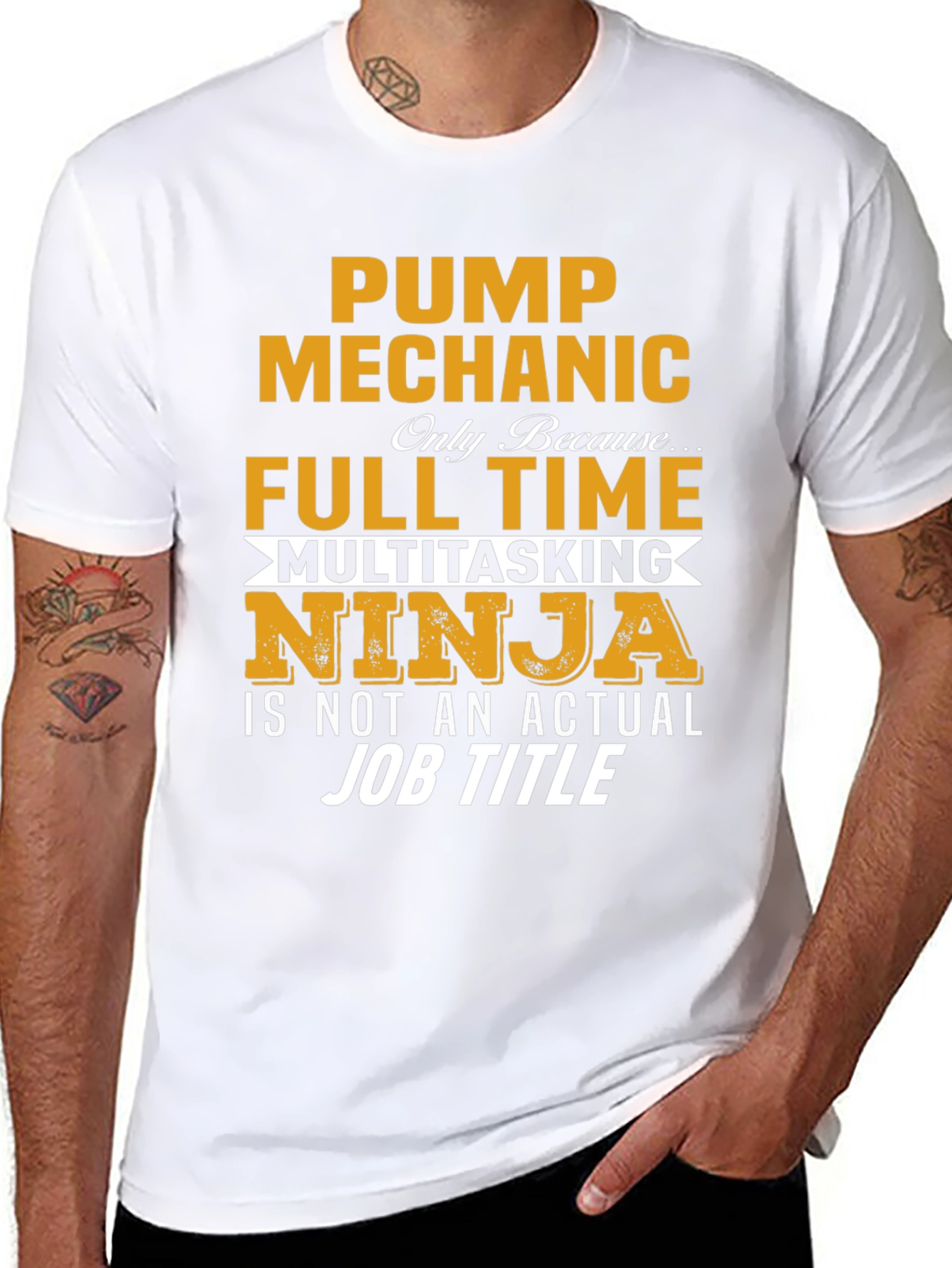 Pump Mechanic Full Time Ninja T-Shirt