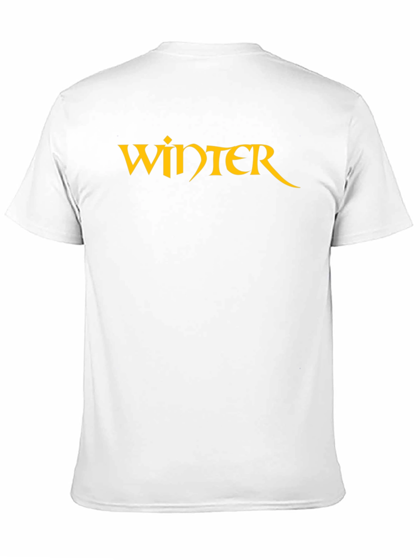 Winter Graphic T-Shirt - Black Cotton Blend Tee