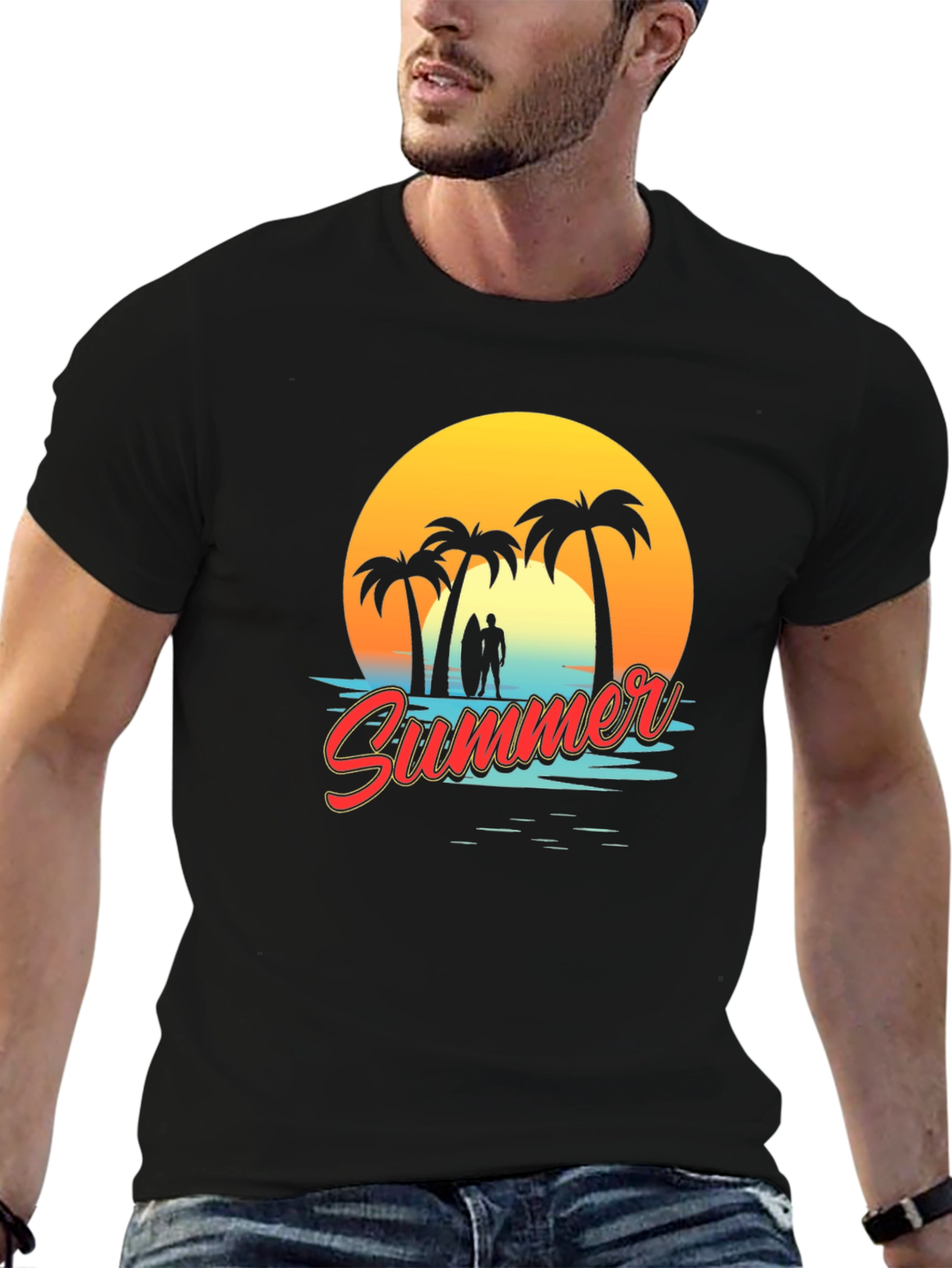 Summer Beach Graphic Tee - Island Vibes
