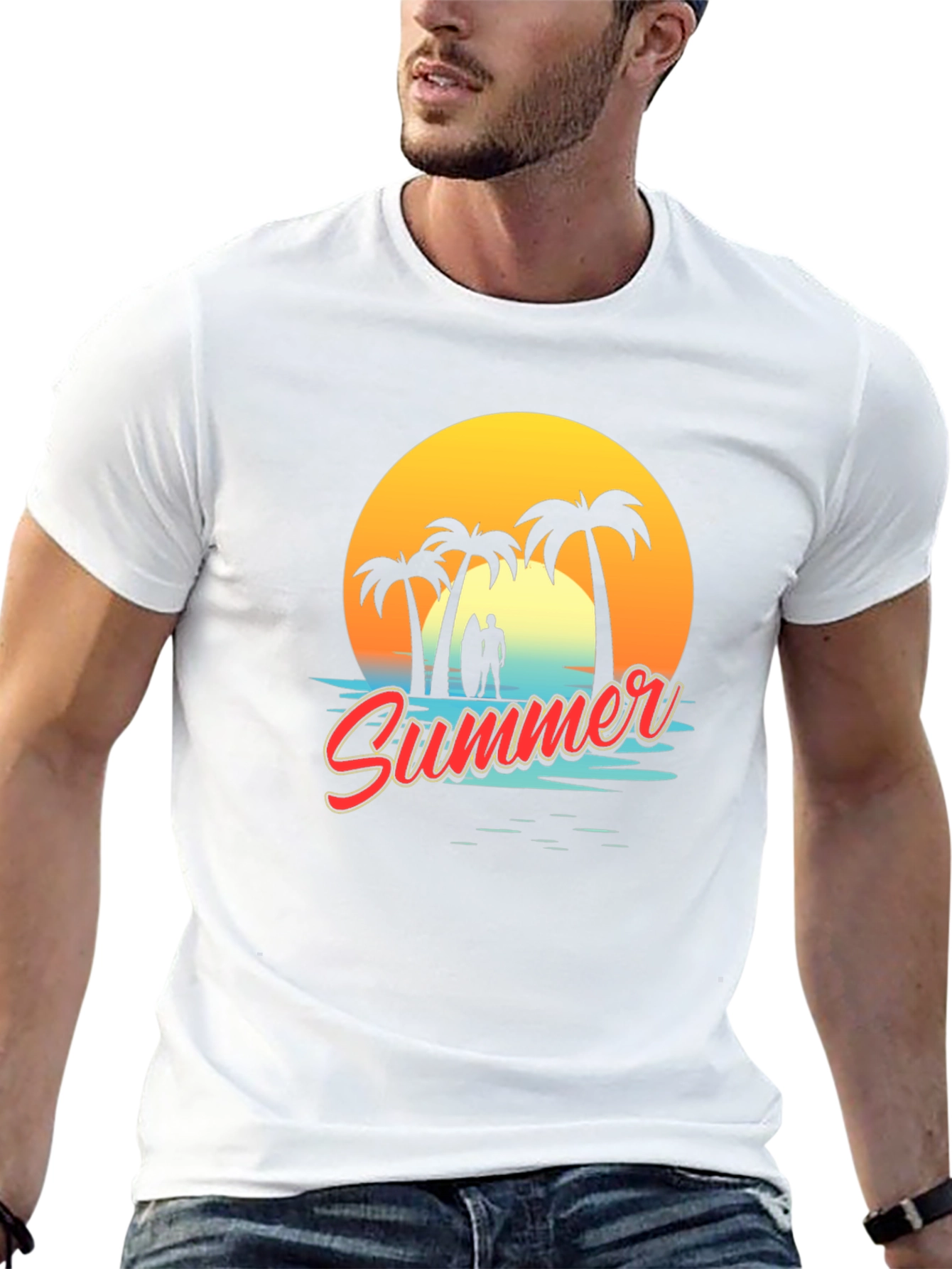 Summer Beach Graphic Tee - Island Vibes