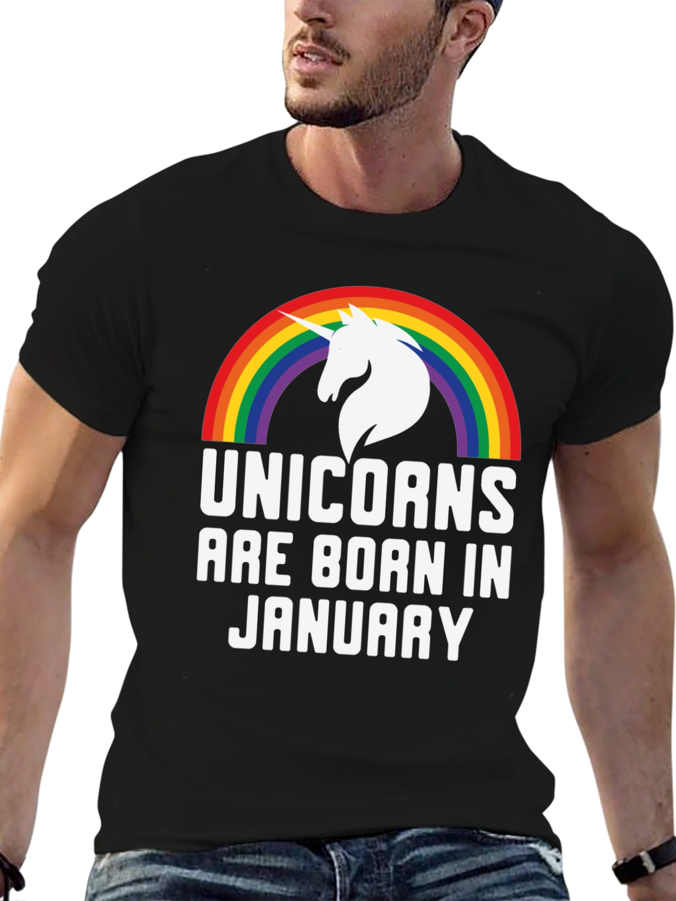 Unicorns Born in January T-Shirt