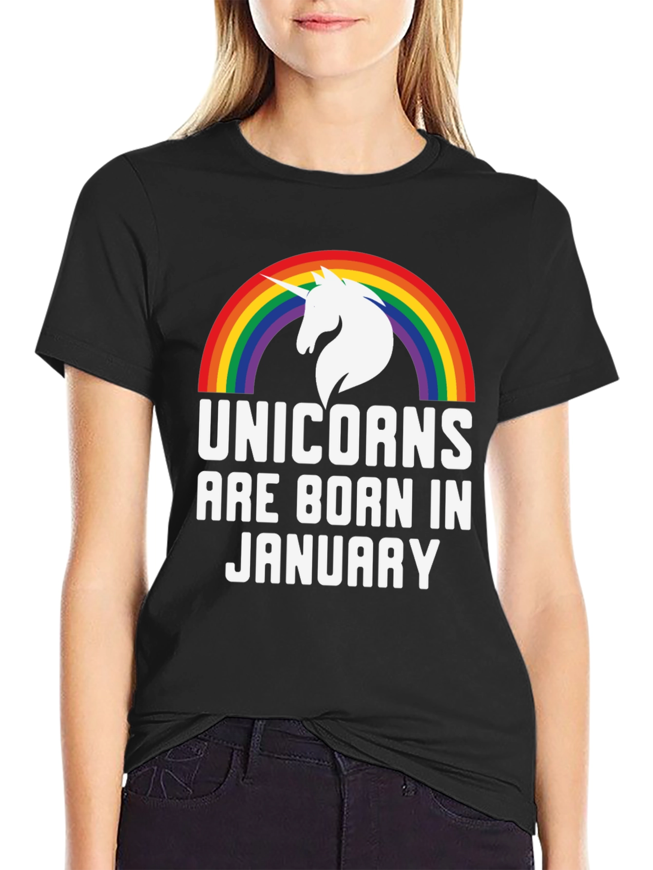 Unicorns Born in January T-Shirt