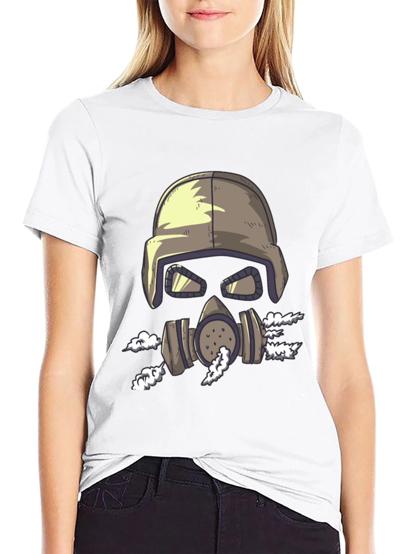 Gas Mask Graphic Tee - Cool Unique Design