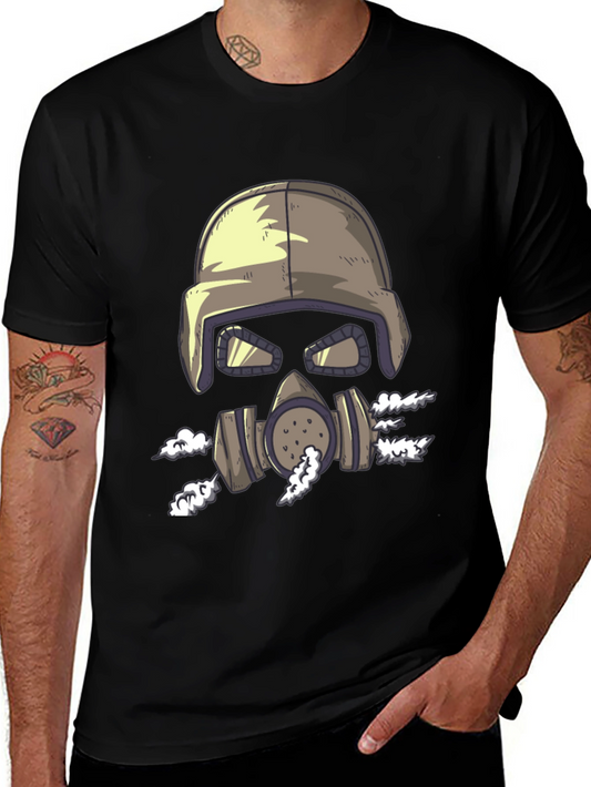 Gas Mask Graphic Tee - Cool Unique Design